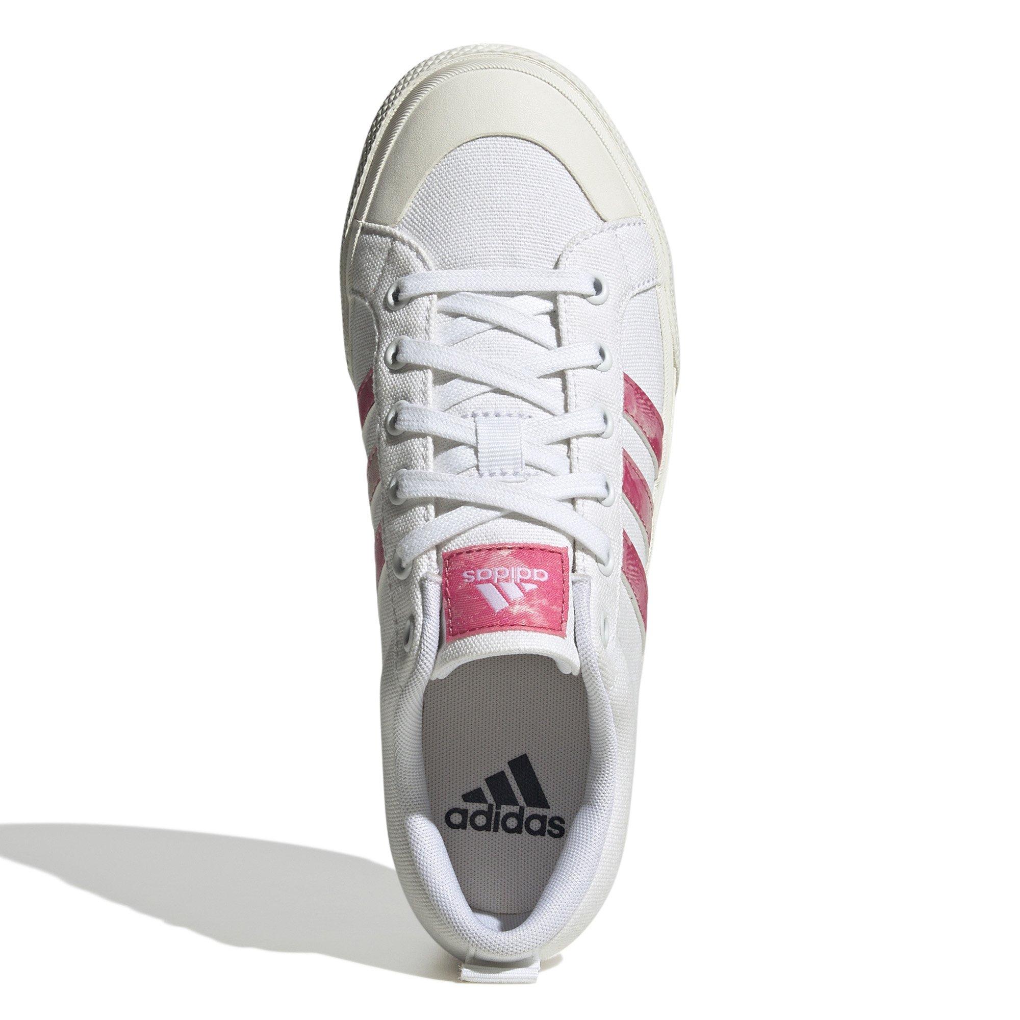 Wht/Pink Fusion - adidas - Bravada 2.0 Womens Platform Shoes - 3