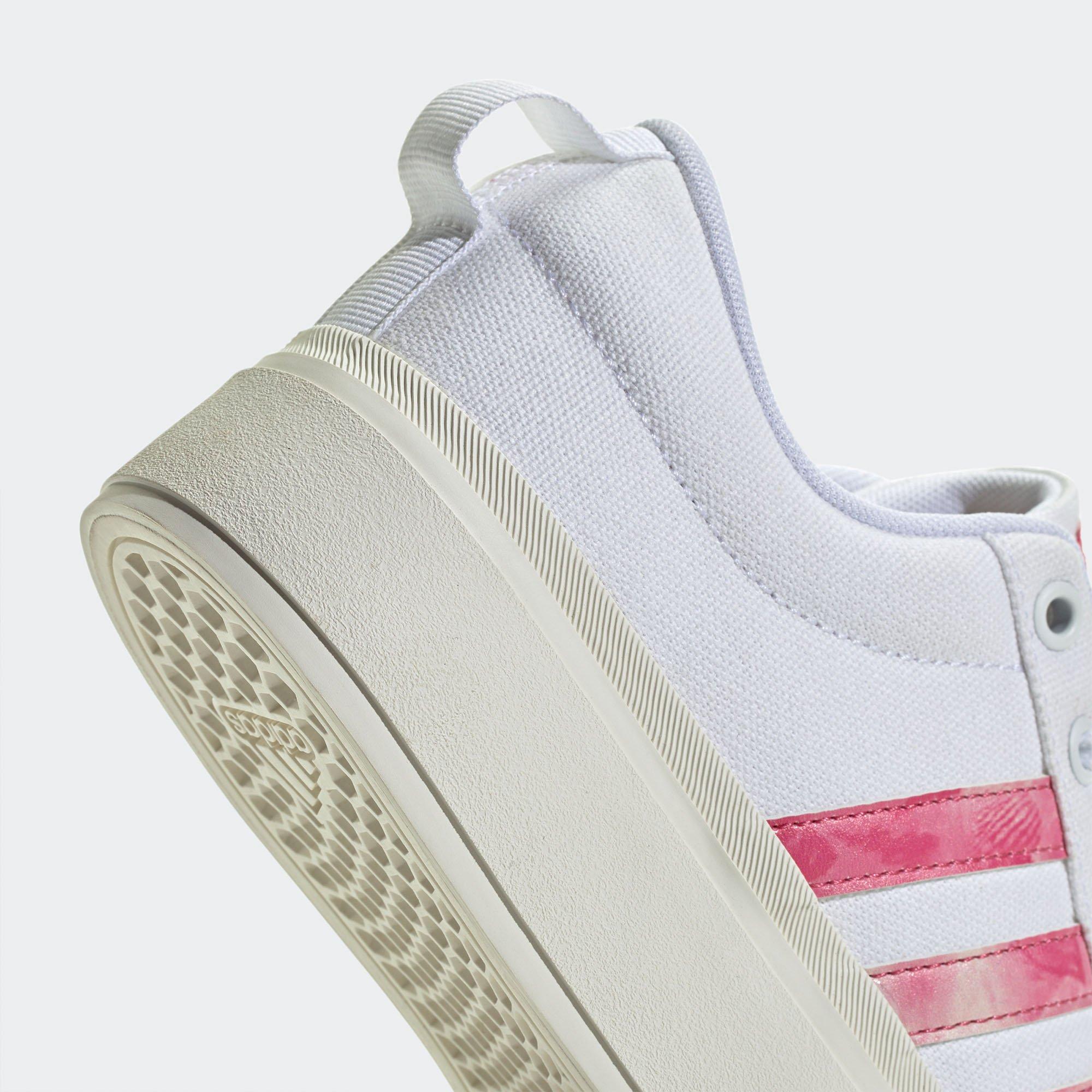 Wht/Pink Fusion - adidas - Bravada 2.0 Womens Platform Shoes - 8