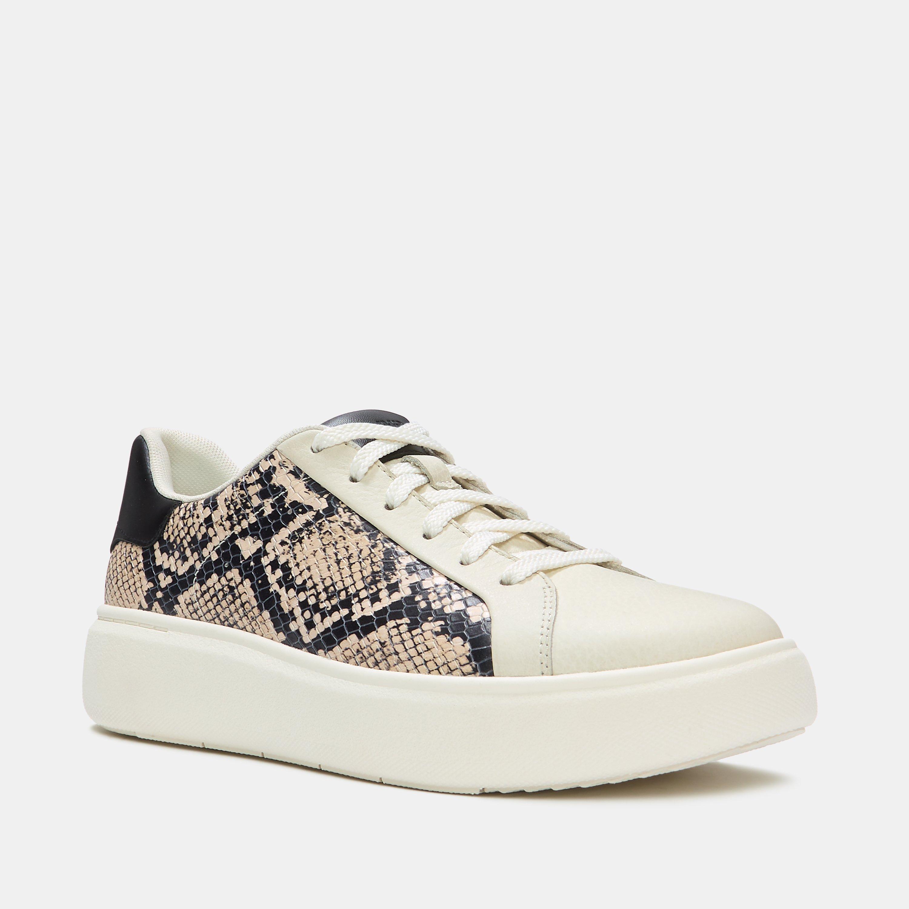 Taupe Black - FitFlop - Women's RTG Snake Low-Top Trainers - 3