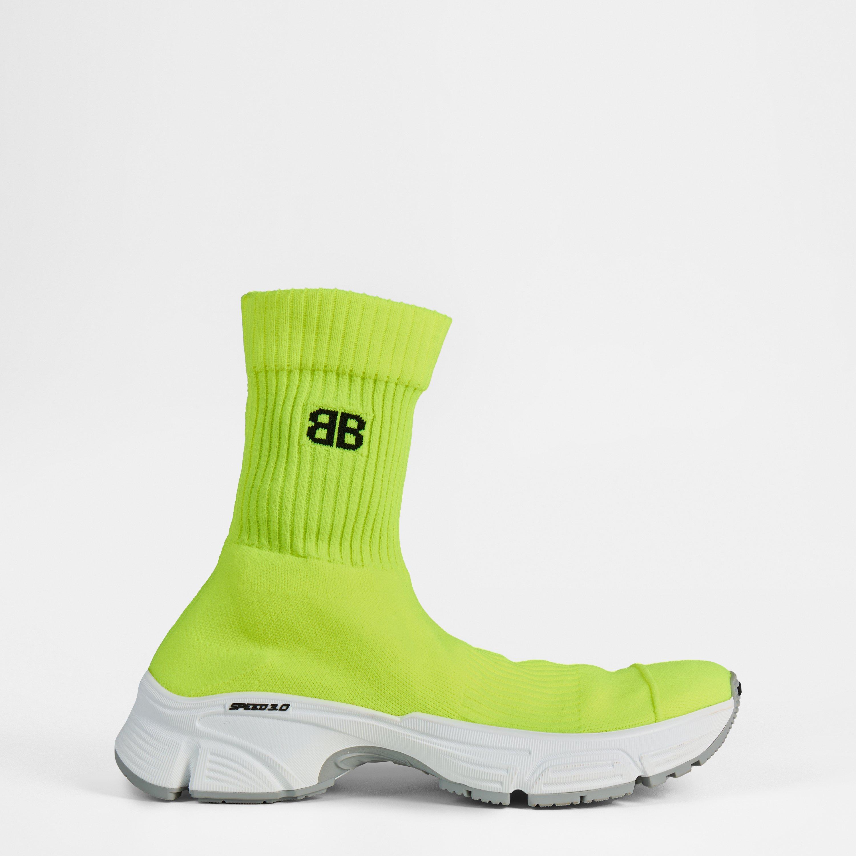 Balenciaga Speed 3.0 Sneakers - Fl.Yellow/White - Size 3 (36)