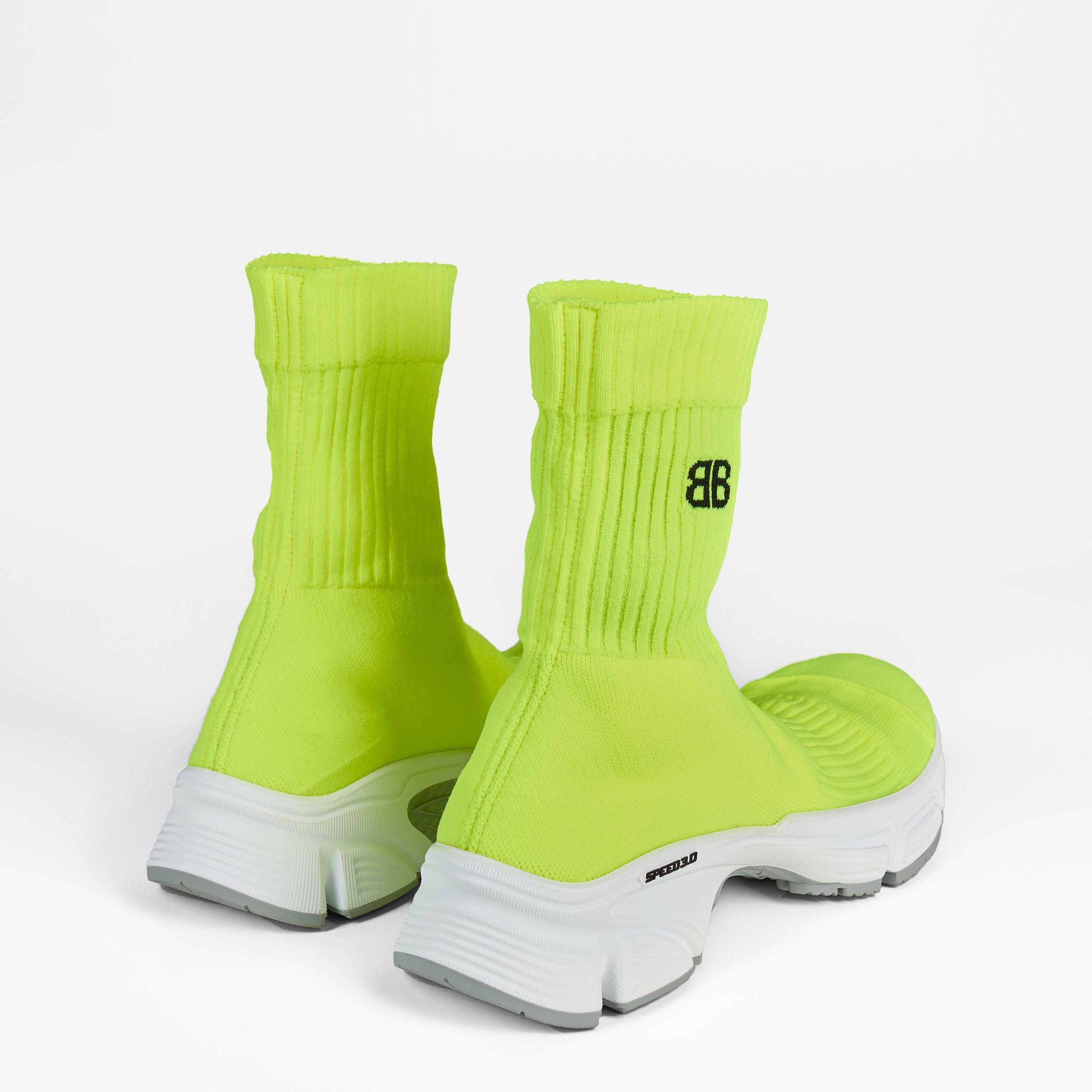 Fl.Yellow/White - Balenciaga - Speed 3.0 Sneakers - 4
