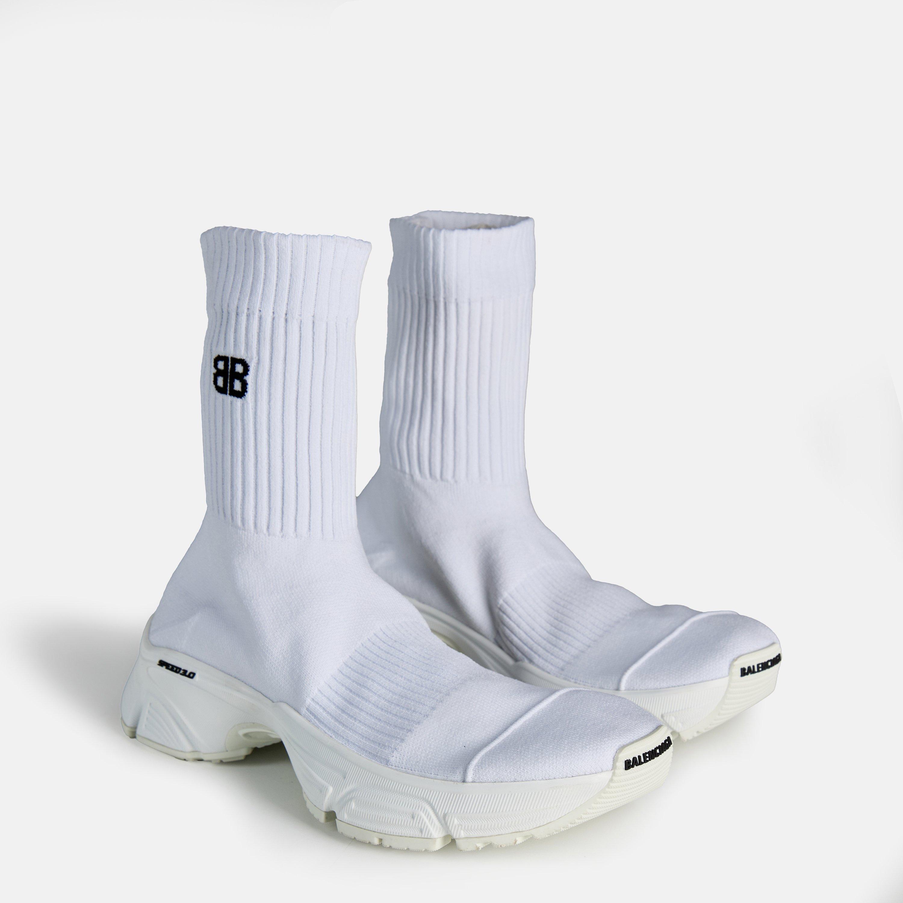 White/White - Balenciaga - Speed 3.0 Sneakers - 3