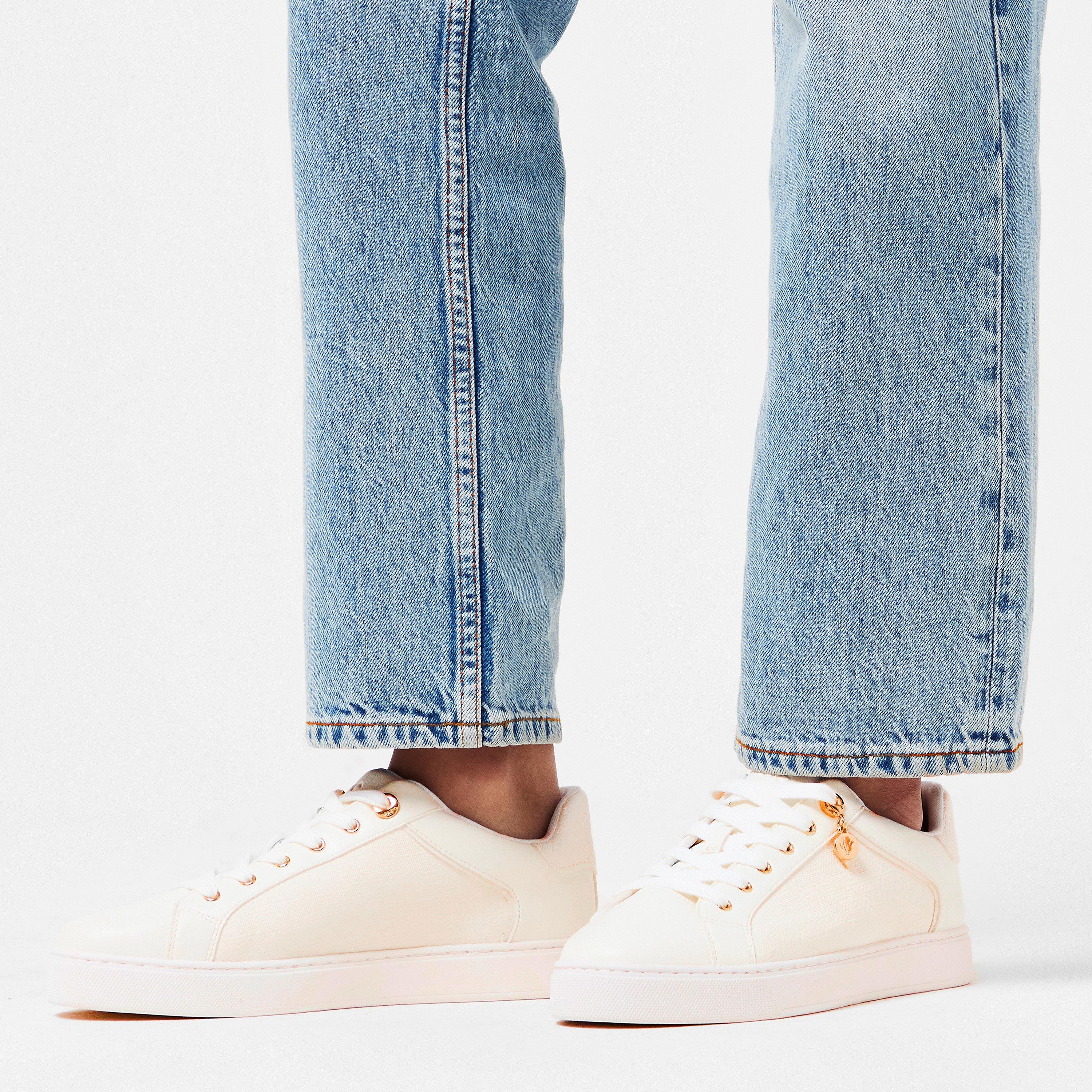White Black - Aldo - Women's Elgata Low-Top Trainers - 3