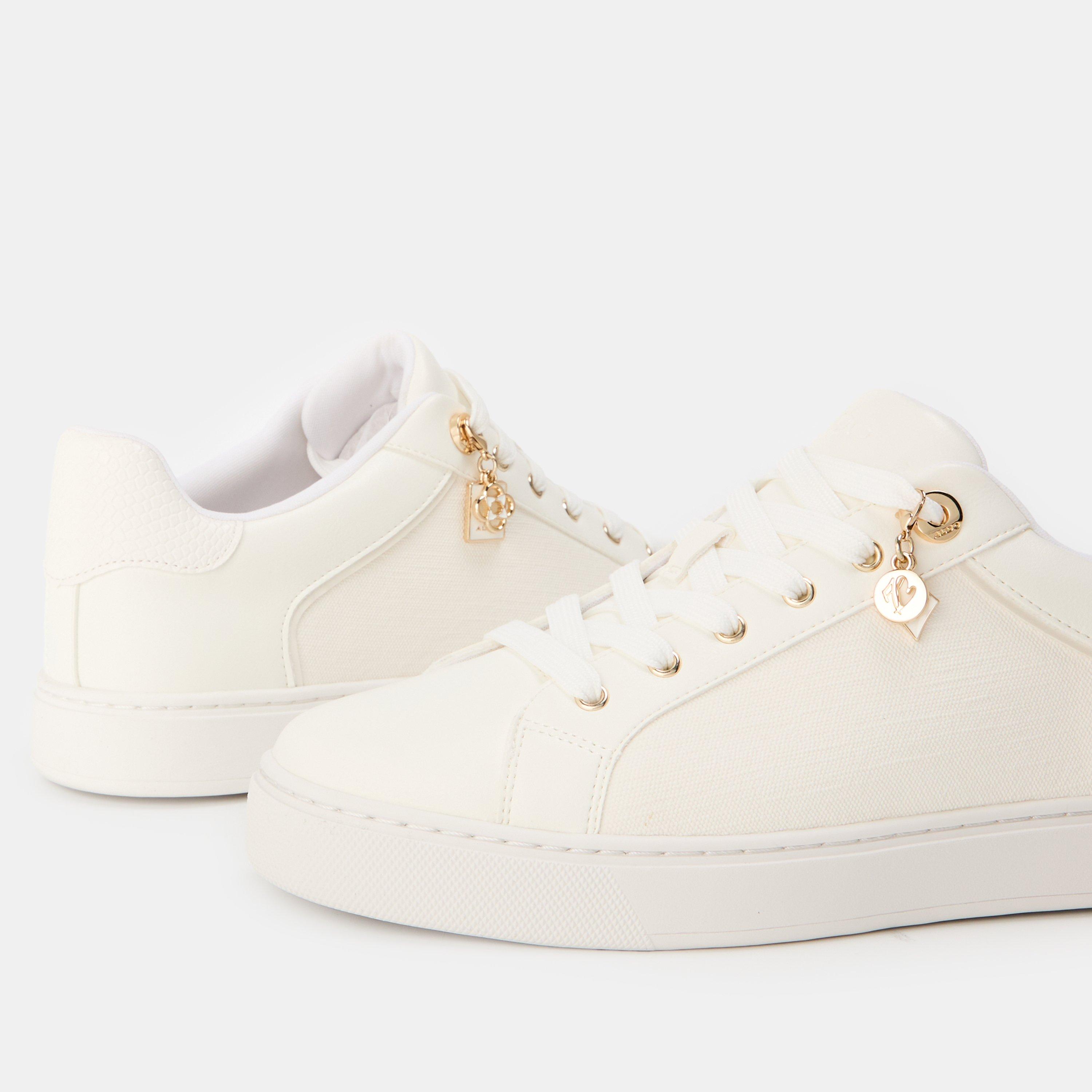 White Black - Aldo - Women's Elgata Low-Top Trainers - 4