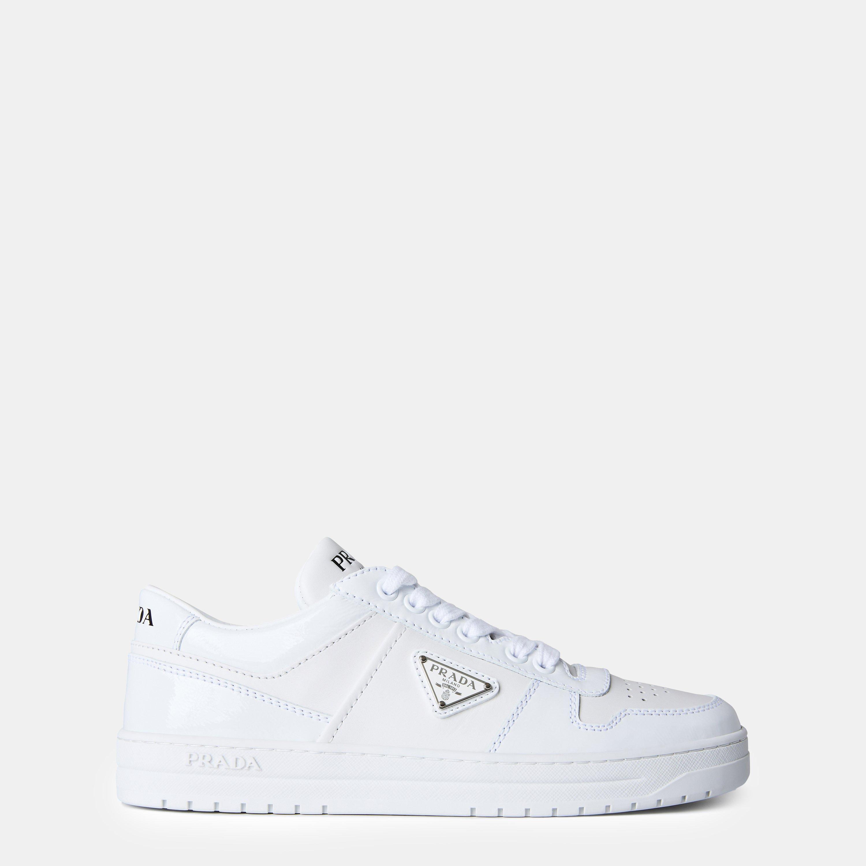 Bianco - Prada - Downtown Leather Trainers - 1