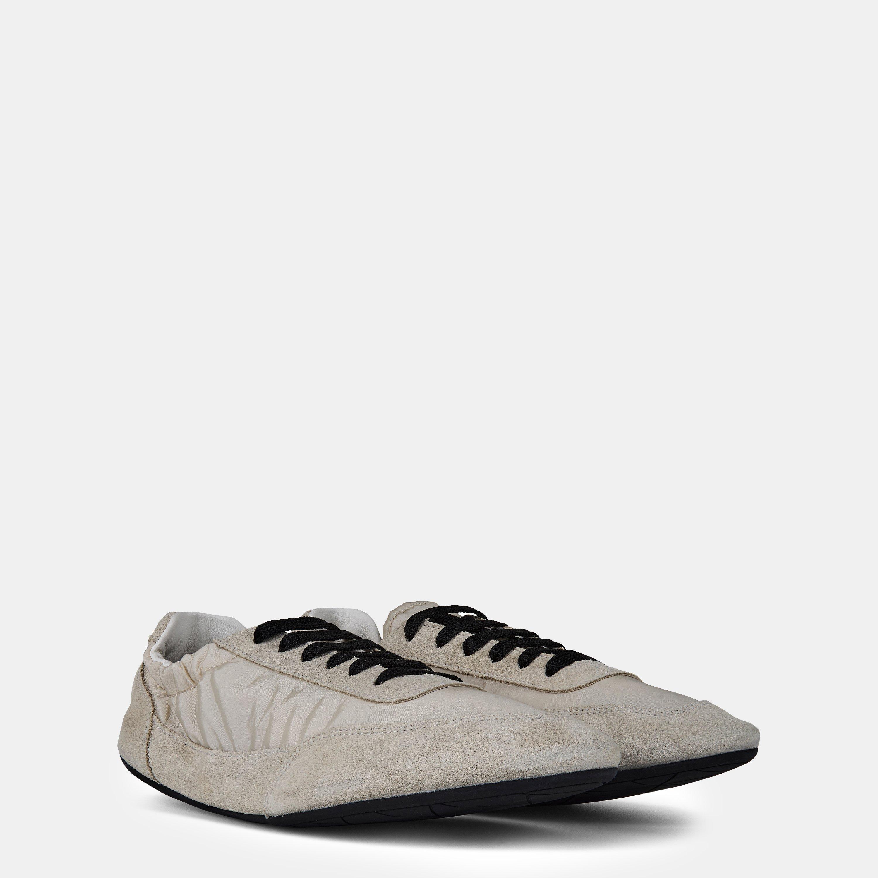 Avorio - Prada - Collapse Re-Nylon And Suede Trainers - 3
