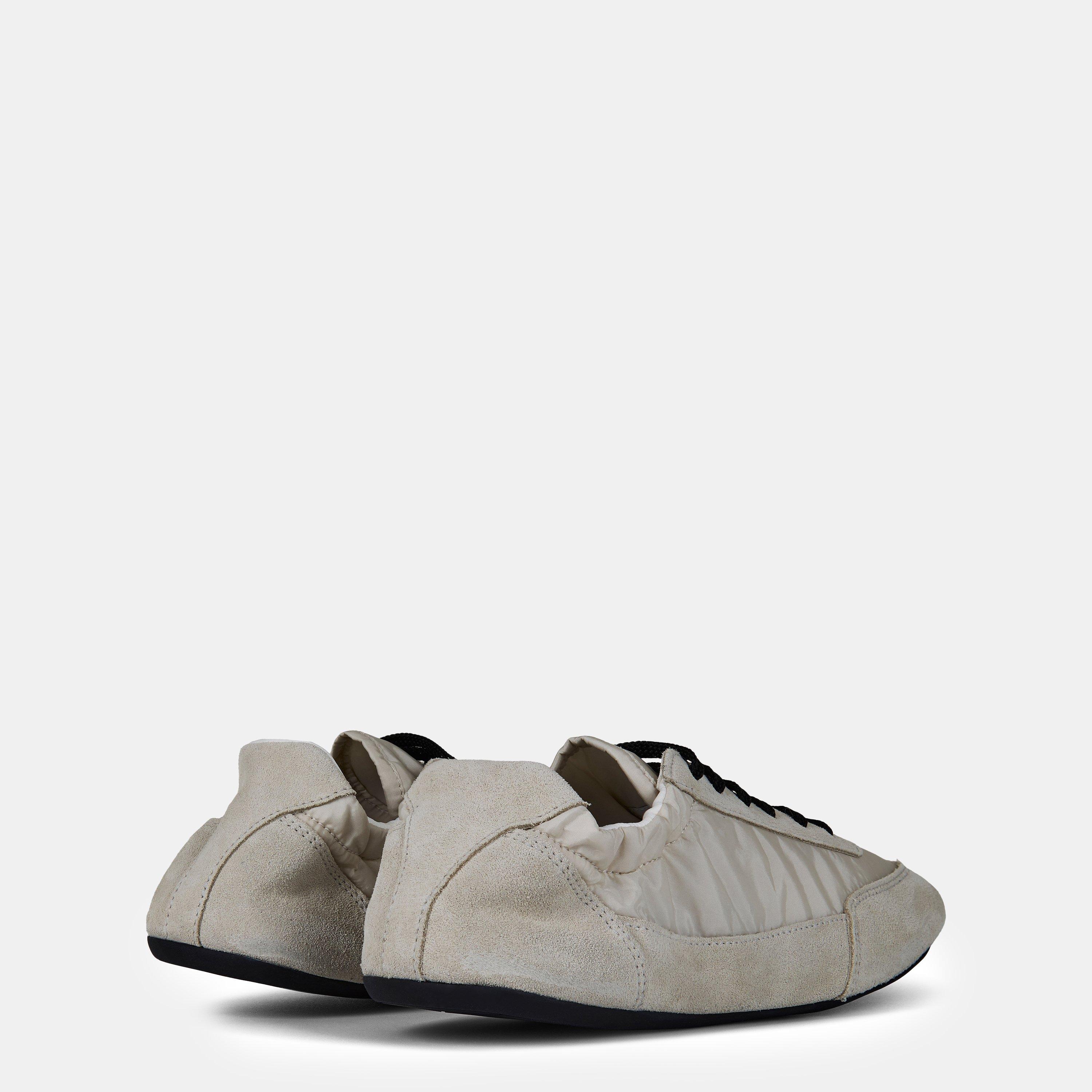Avorio - Prada - Collapse Re-Nylon And Suede Trainers - 4