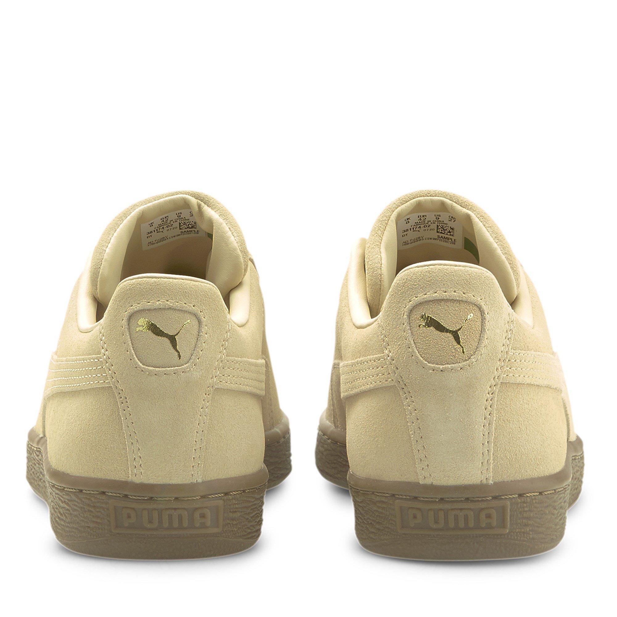 Pebble/Gum - Puma - PUMA Suede Gum Womens Shoes - 5