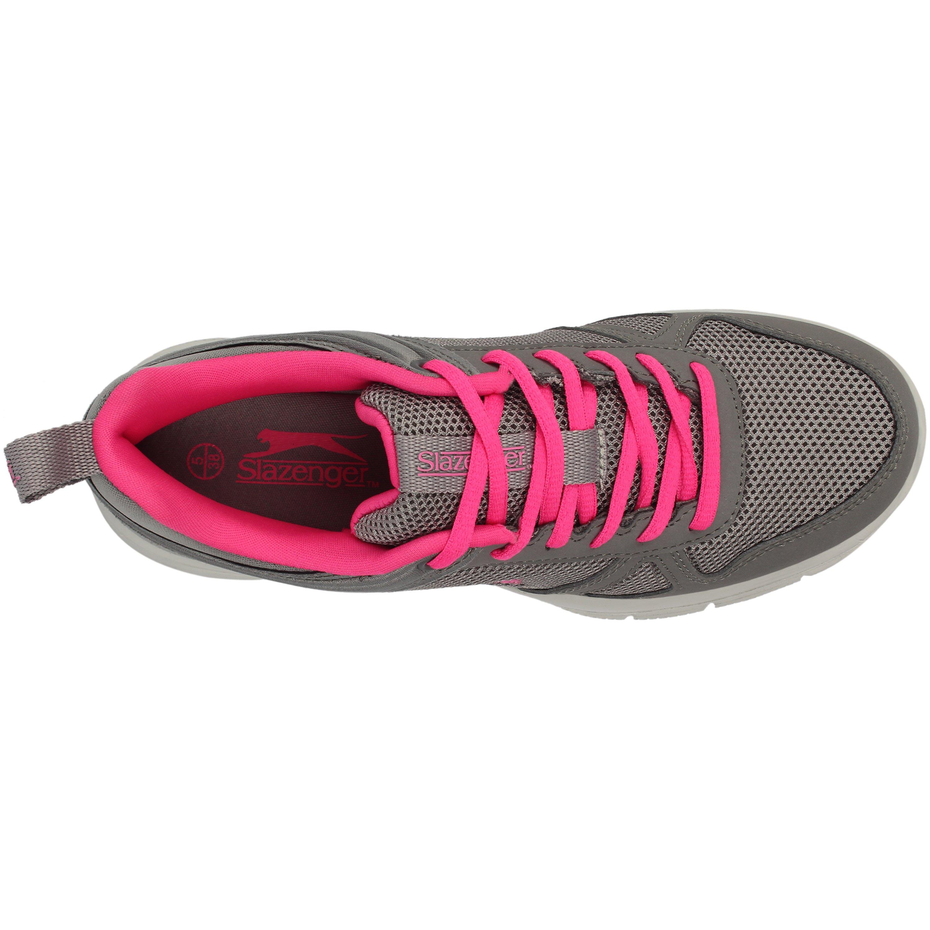 Houtskool/Roze - Slazenger - Force Mesh Running Shoes Ladies - 3