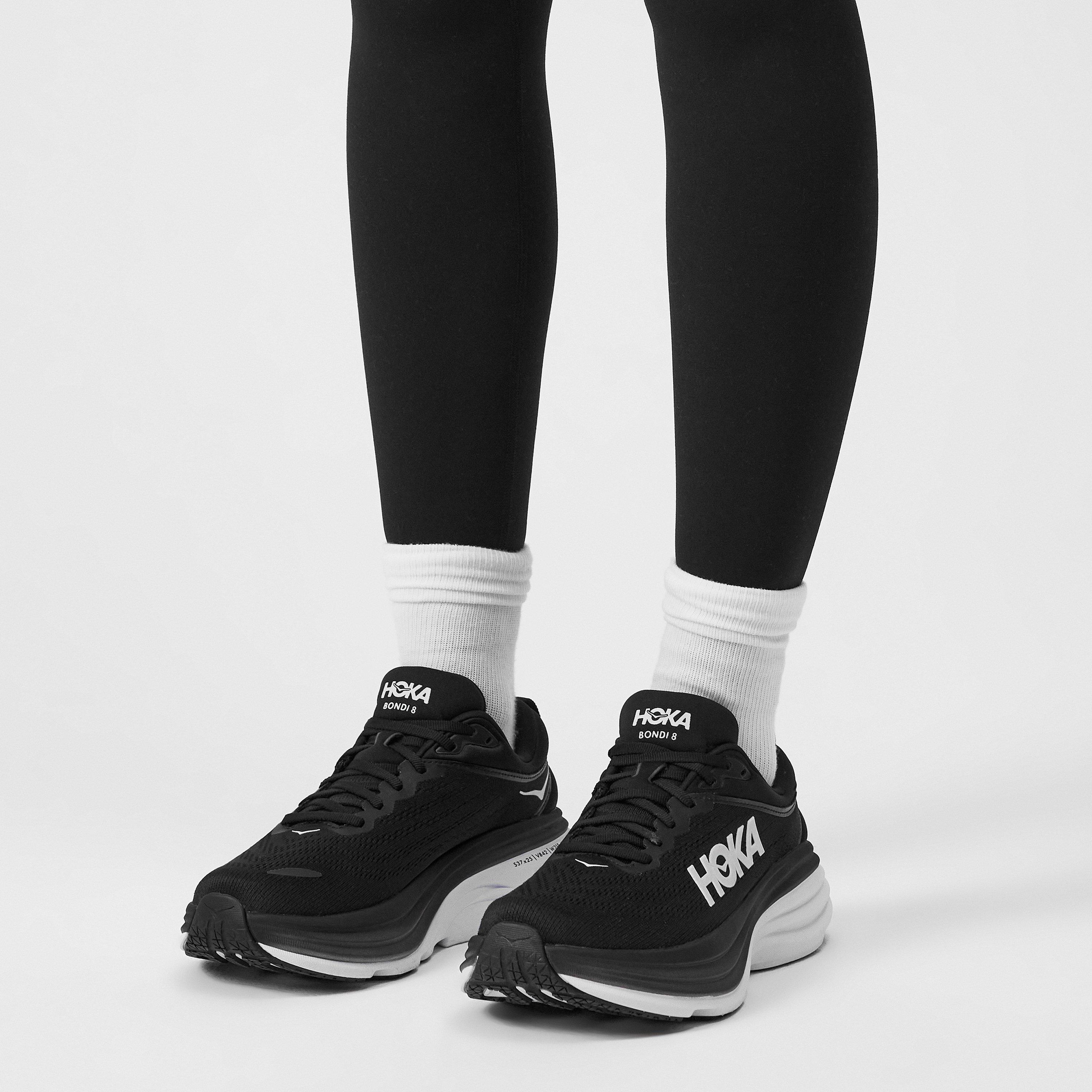 Black/White - Hoka - Bondi 8 Running Trainers - 2