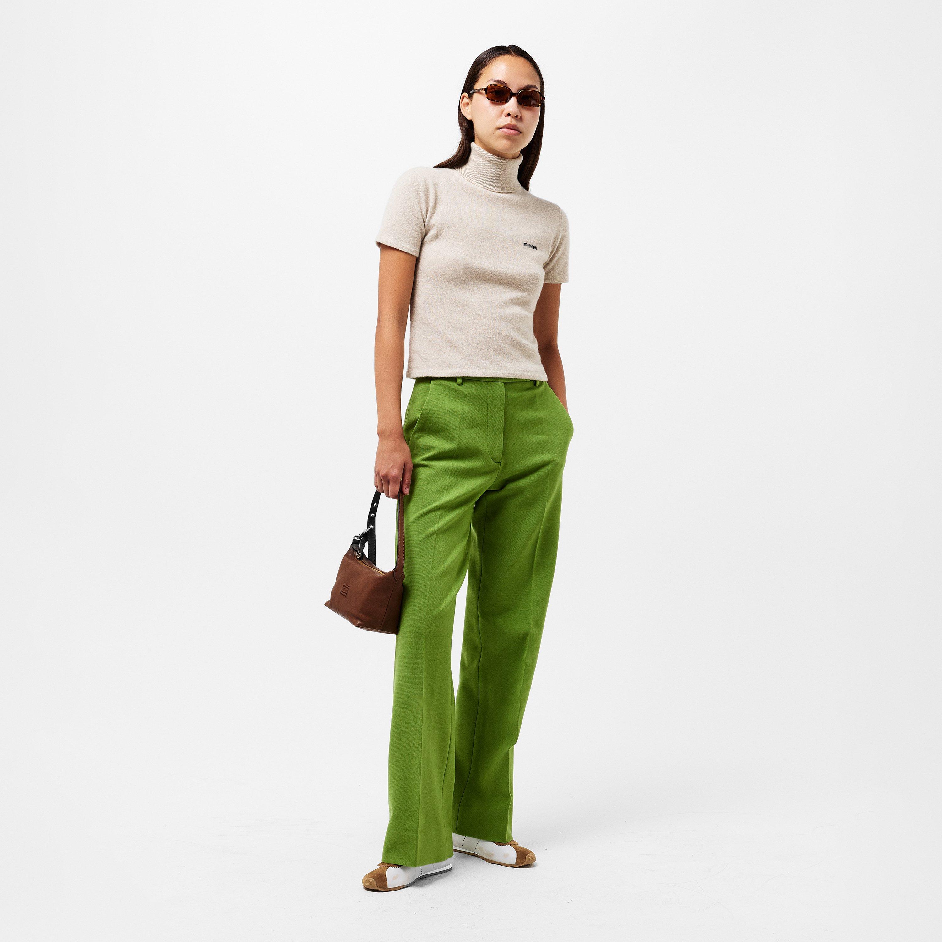 Bianco Cannella - Miu Miu - Plume Suede Sneakers - 6