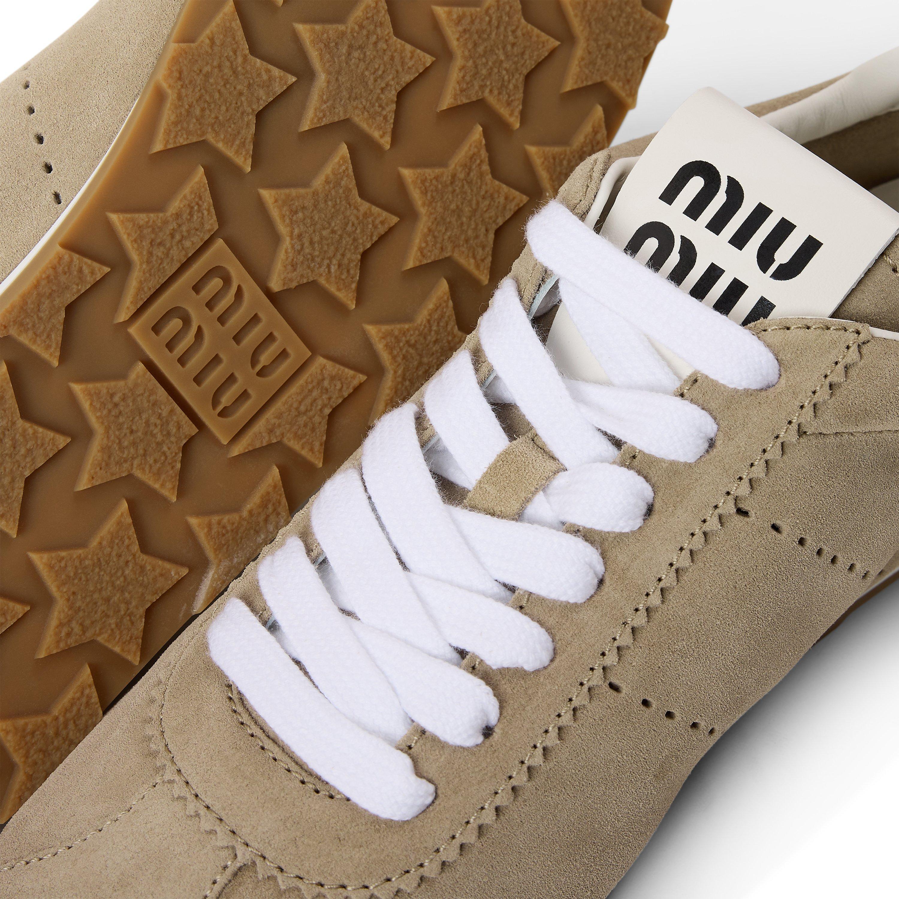 Deserto Suede - Miu Miu - Plume Suede Sneakers - 4