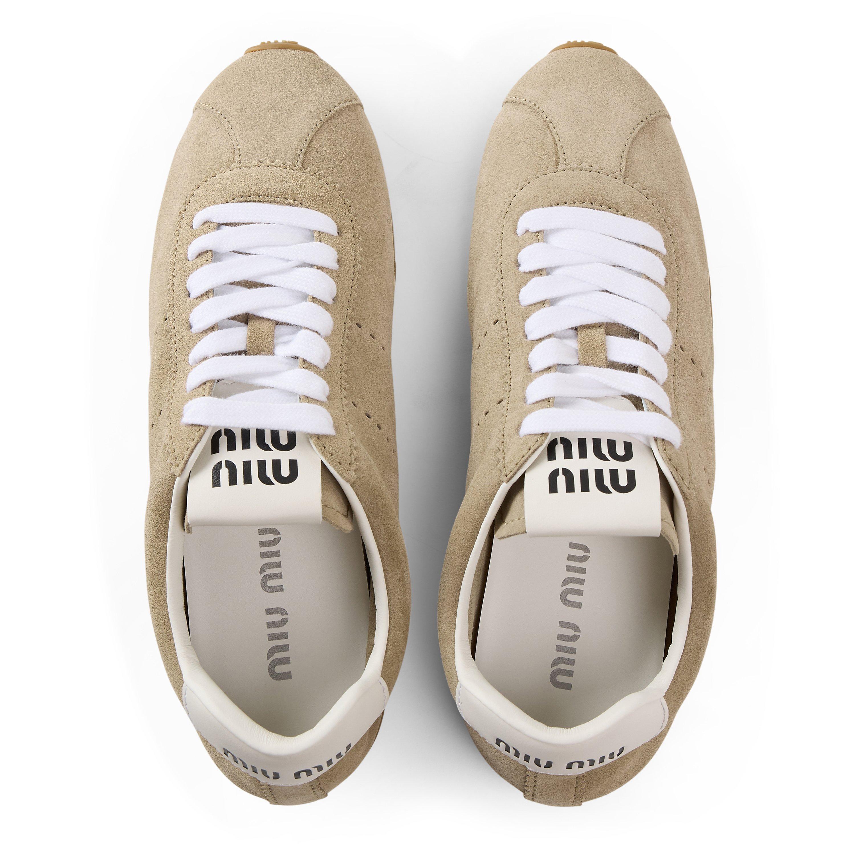 Deserto Suede - Miu Miu - Plume Suede Sneakers - 5