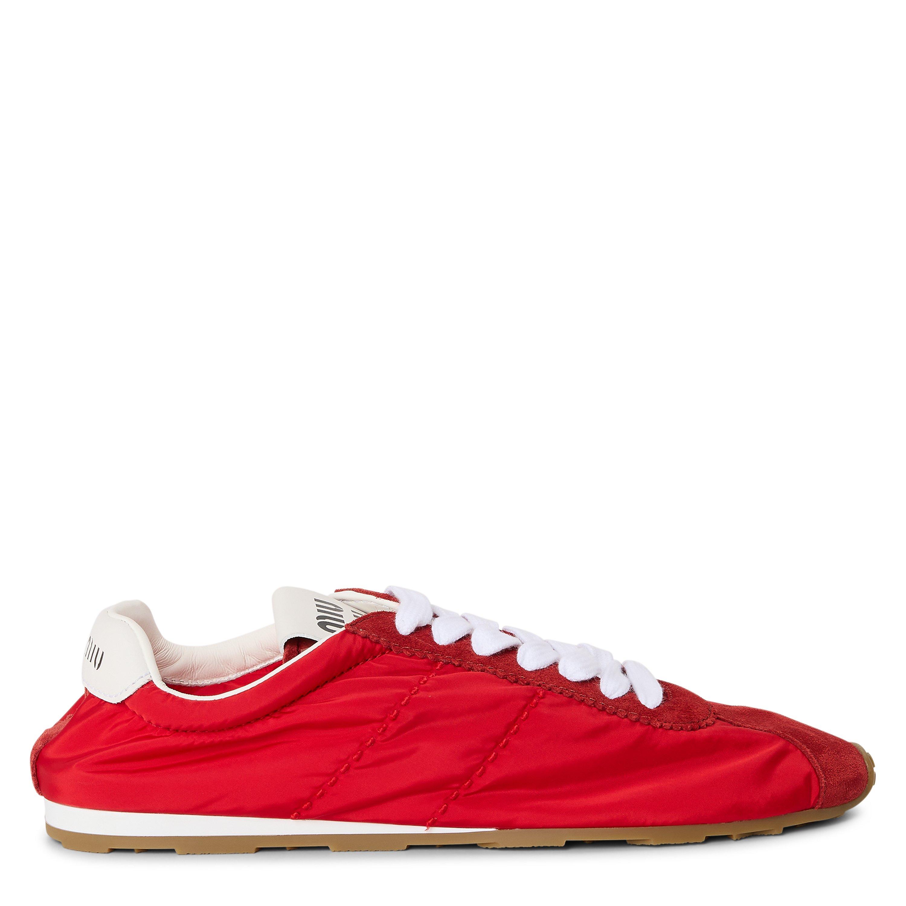 Miu Miu Plume Suede Sneakers