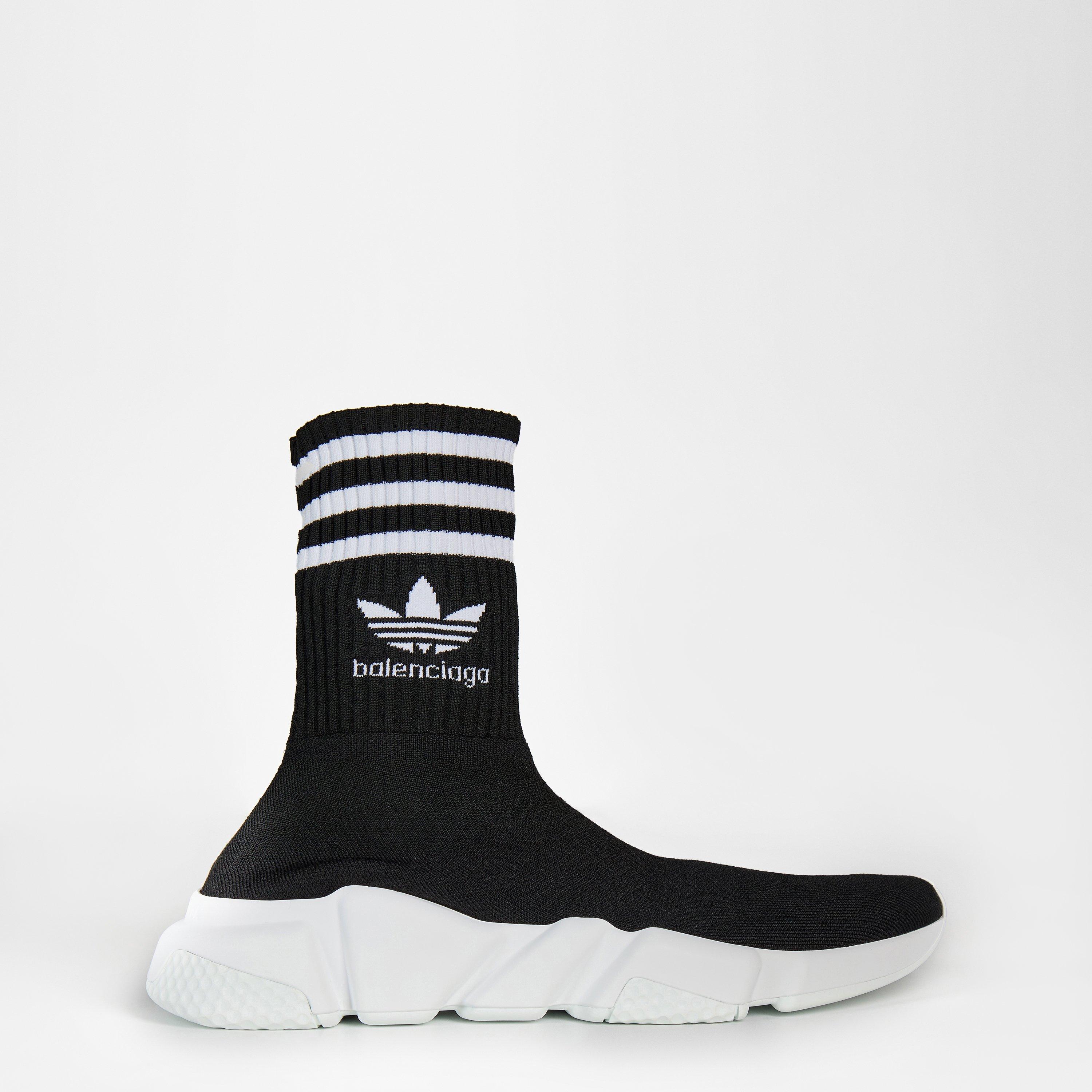 Balenciaga X adidas Speed Trainers - Black/White - Size 3 (36)