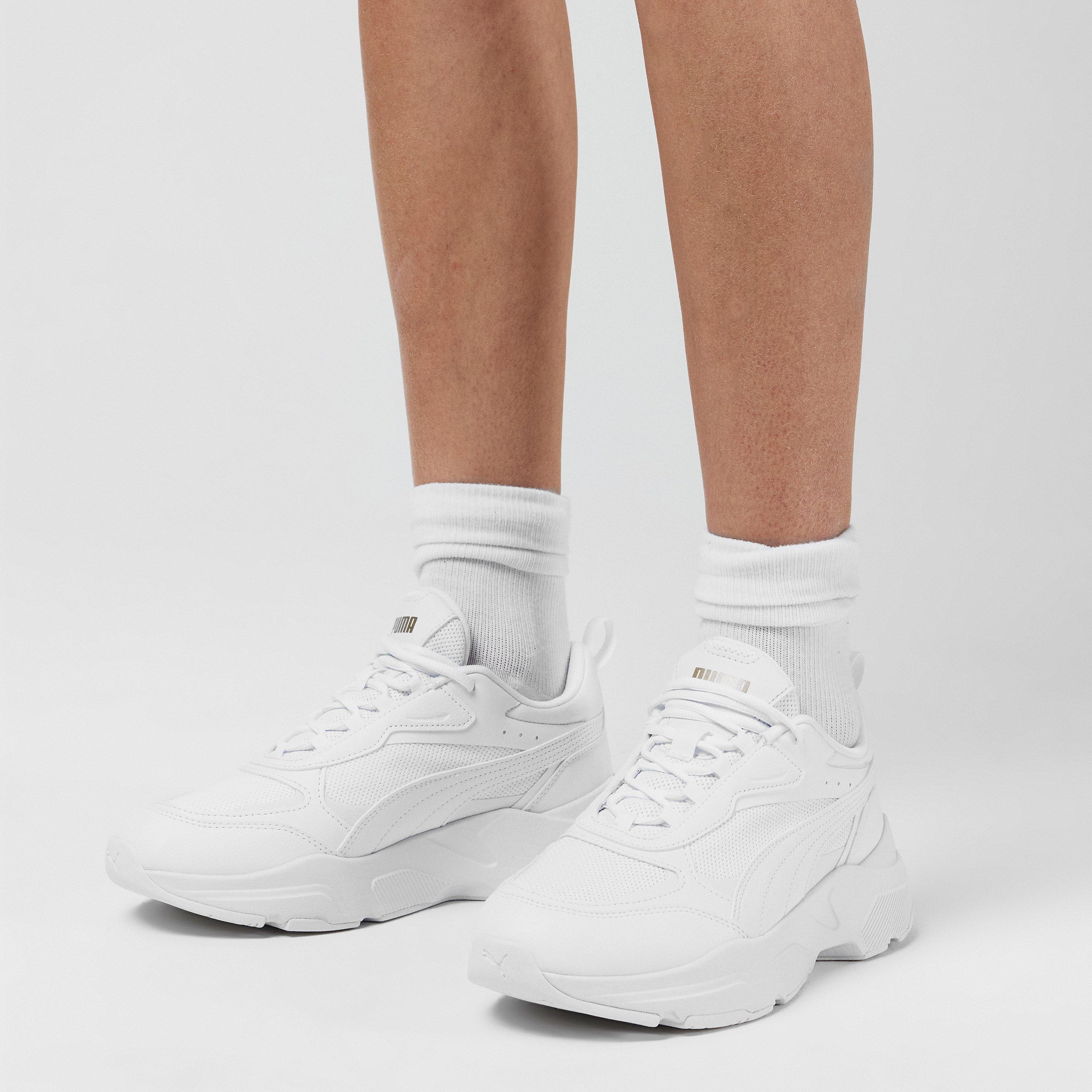 Blanc/Or - Puma - Cassia Trainers Ladies - 2
