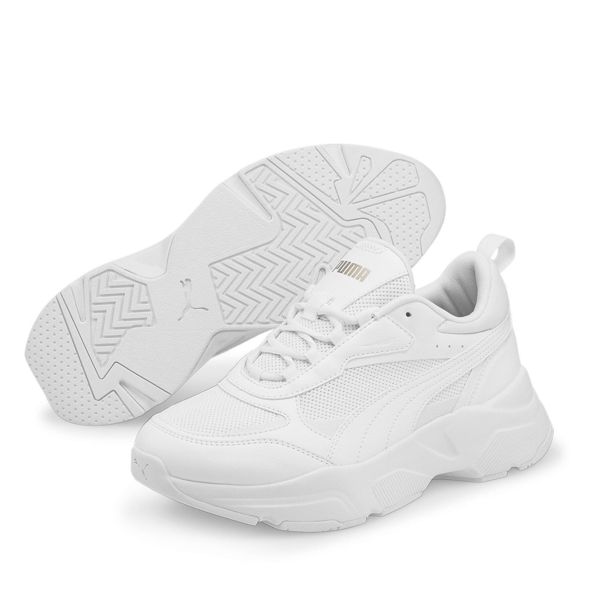 Blanc/Or - Puma - Cassia Trainers Ladies - 4