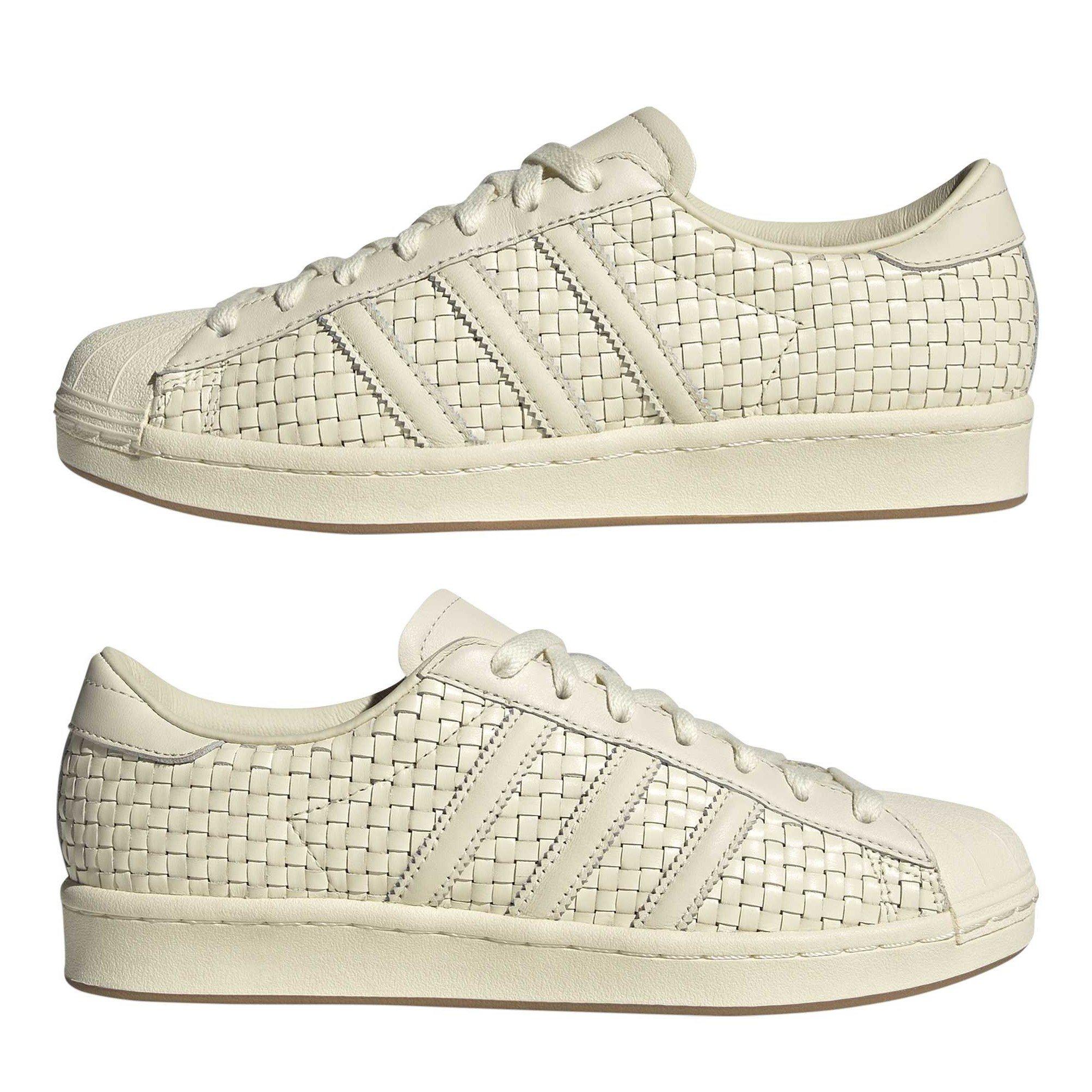 Cream - adidas Originals - Women's SuperStar V Low-Top Trainers - 9
