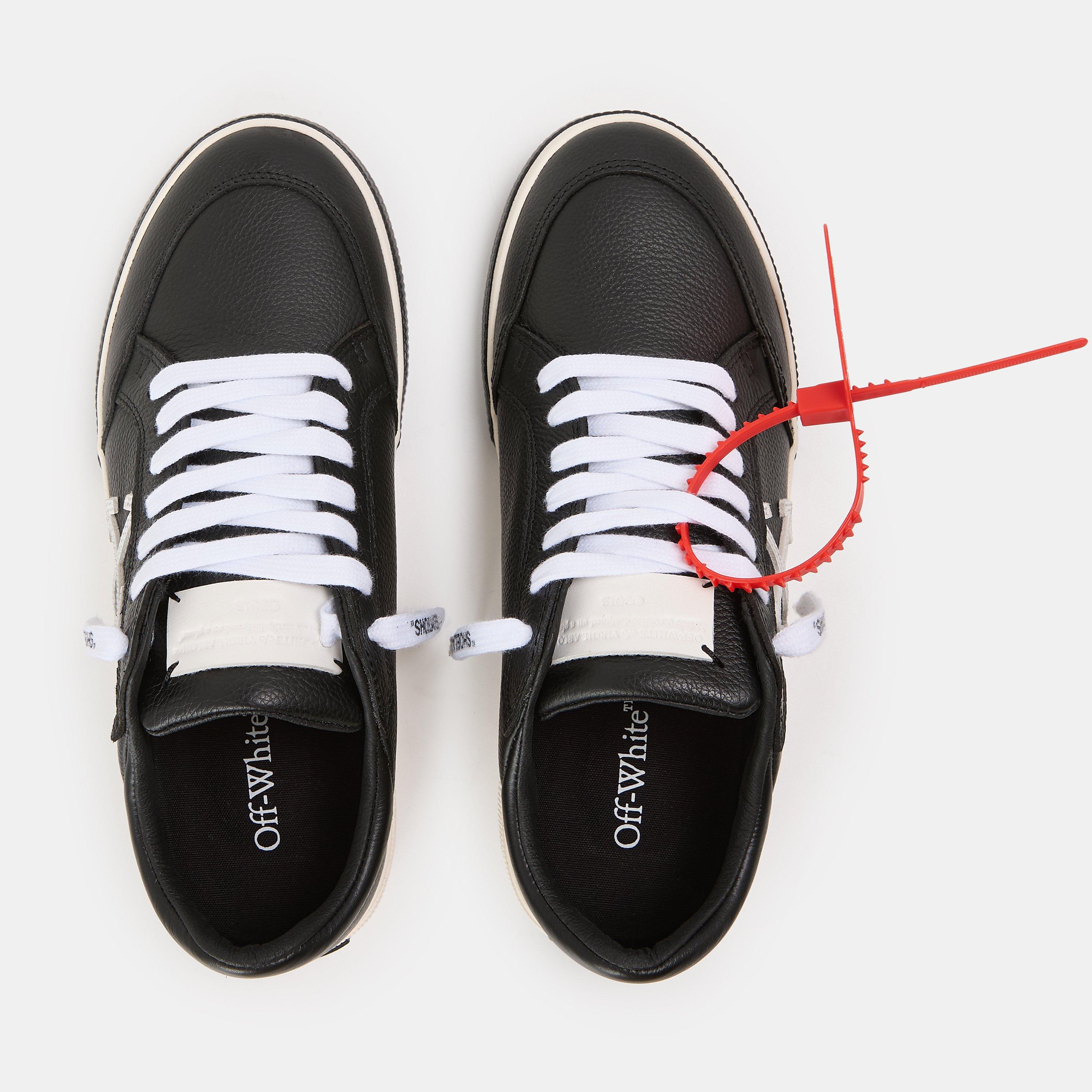 Black White - Off White - Women's Vulcan Low-Top Trainers - 4