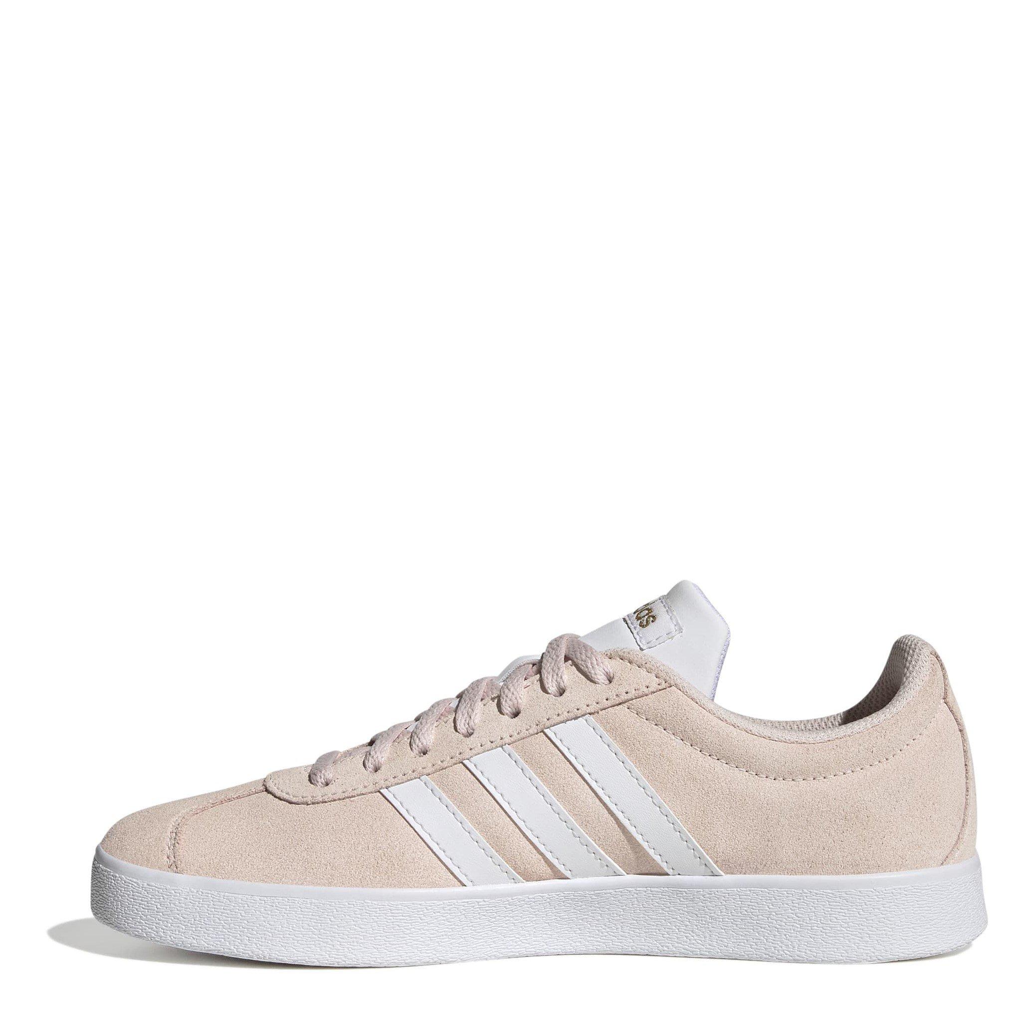 Quartz/Wht/Gold - adidas - VL Court Womens Shoes - 2