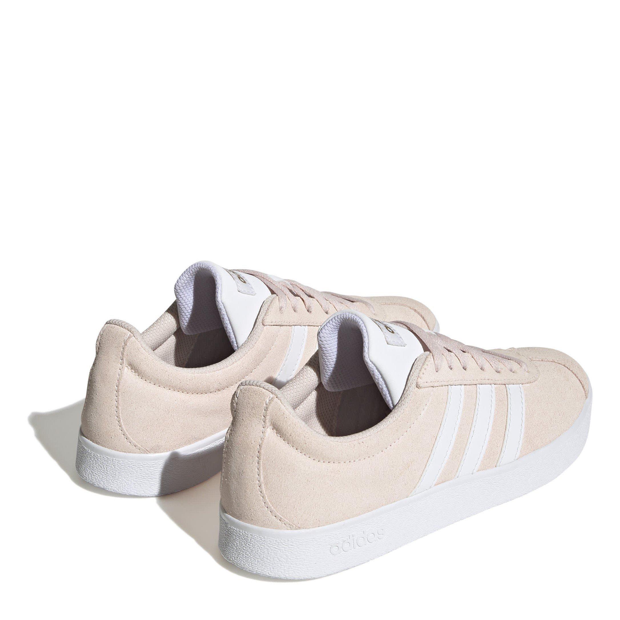 Quartz/Wht/Gold - adidas - VL Court Womens Shoes - 4