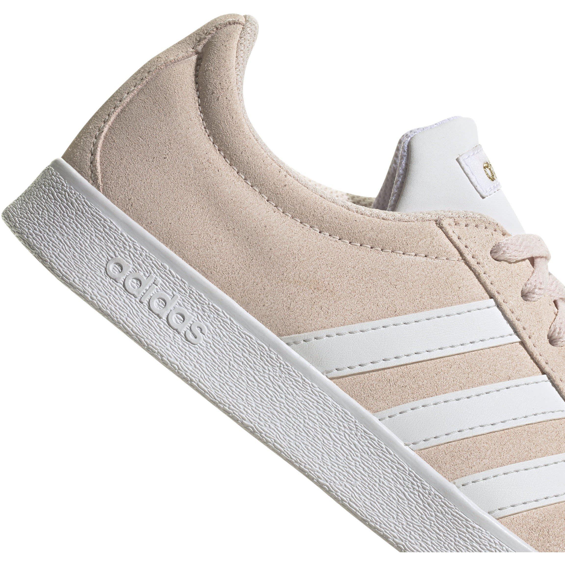 Quartz/Wht/Gold - adidas - VL Court Womens Shoes - 7