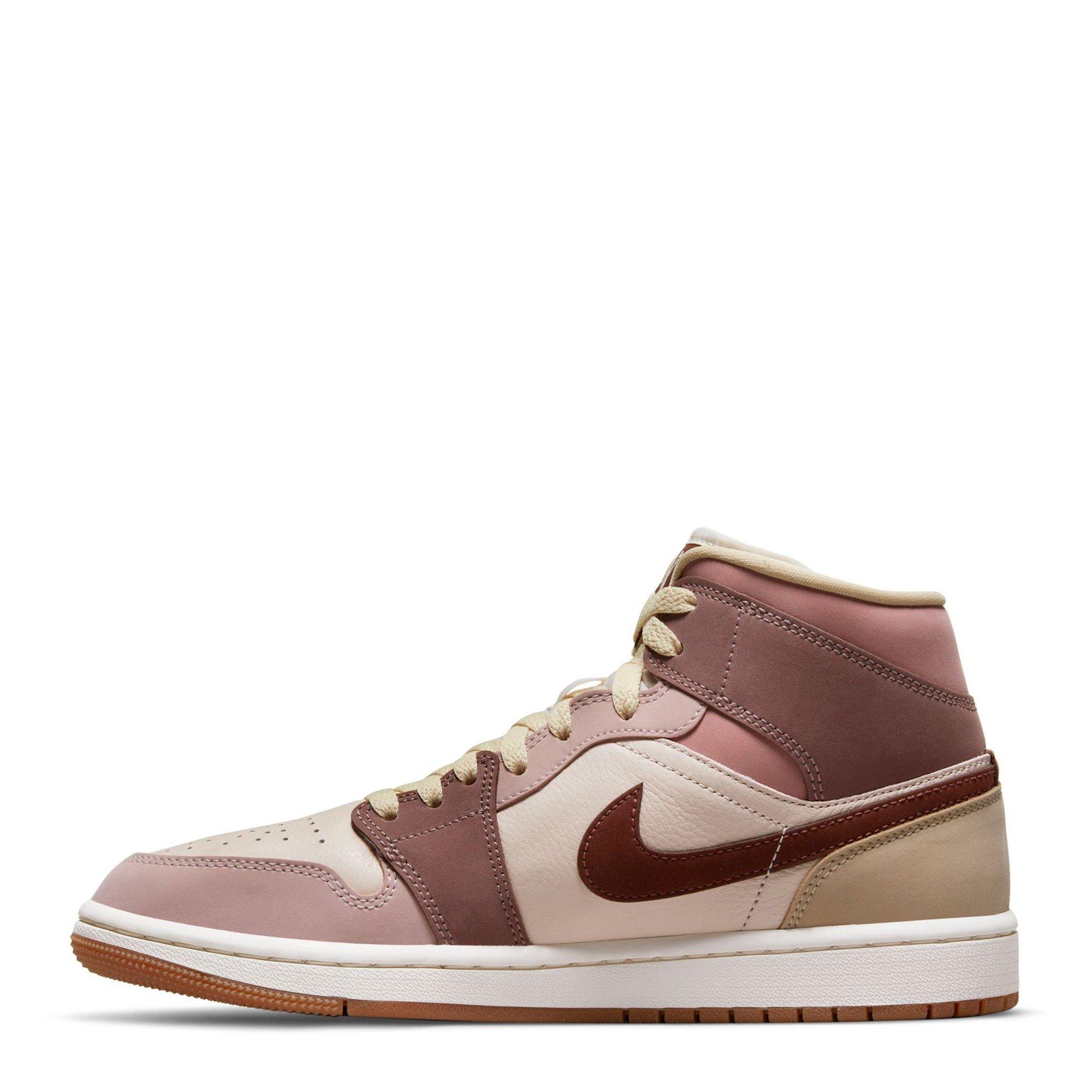 Brown/Pink - Air Jordan - Air Jor 1 Mid SE Ld64 - 2
