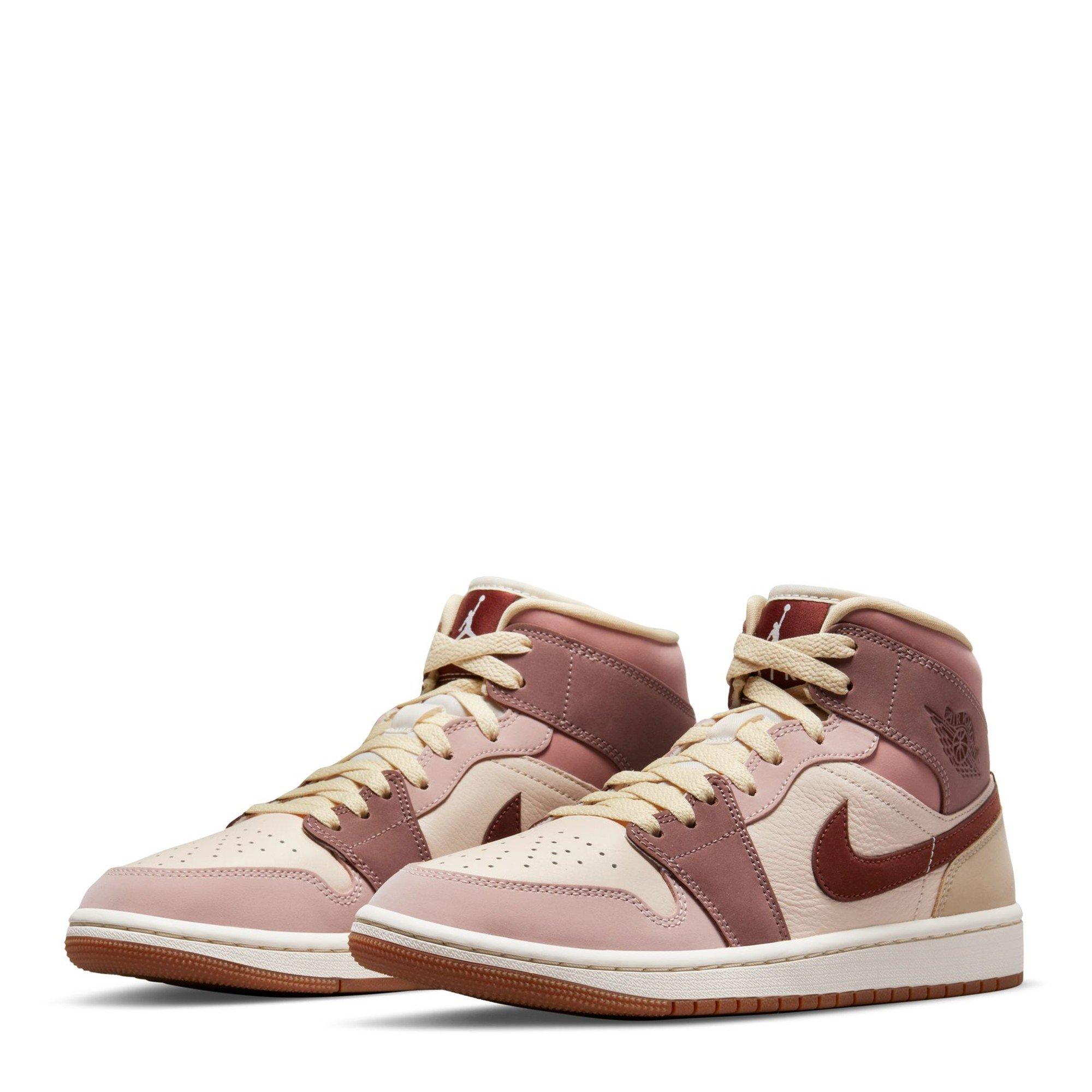 Brown/Pink - Air Jordan - Air Jor 1 Mid SE Ld64 - 3