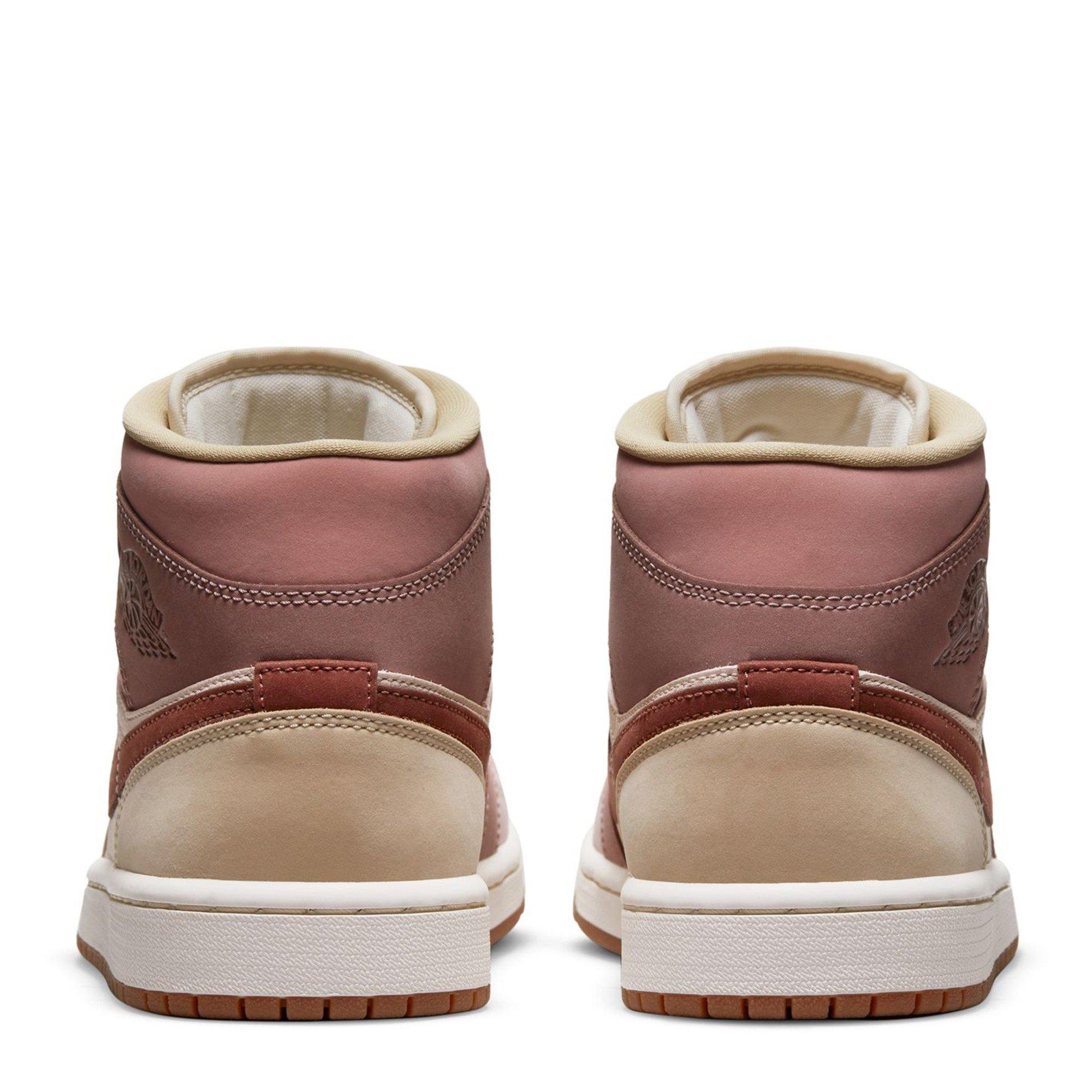 Brown/Pink - Air Jordan - Air Jor 1 Mid SE Ld64 - 4