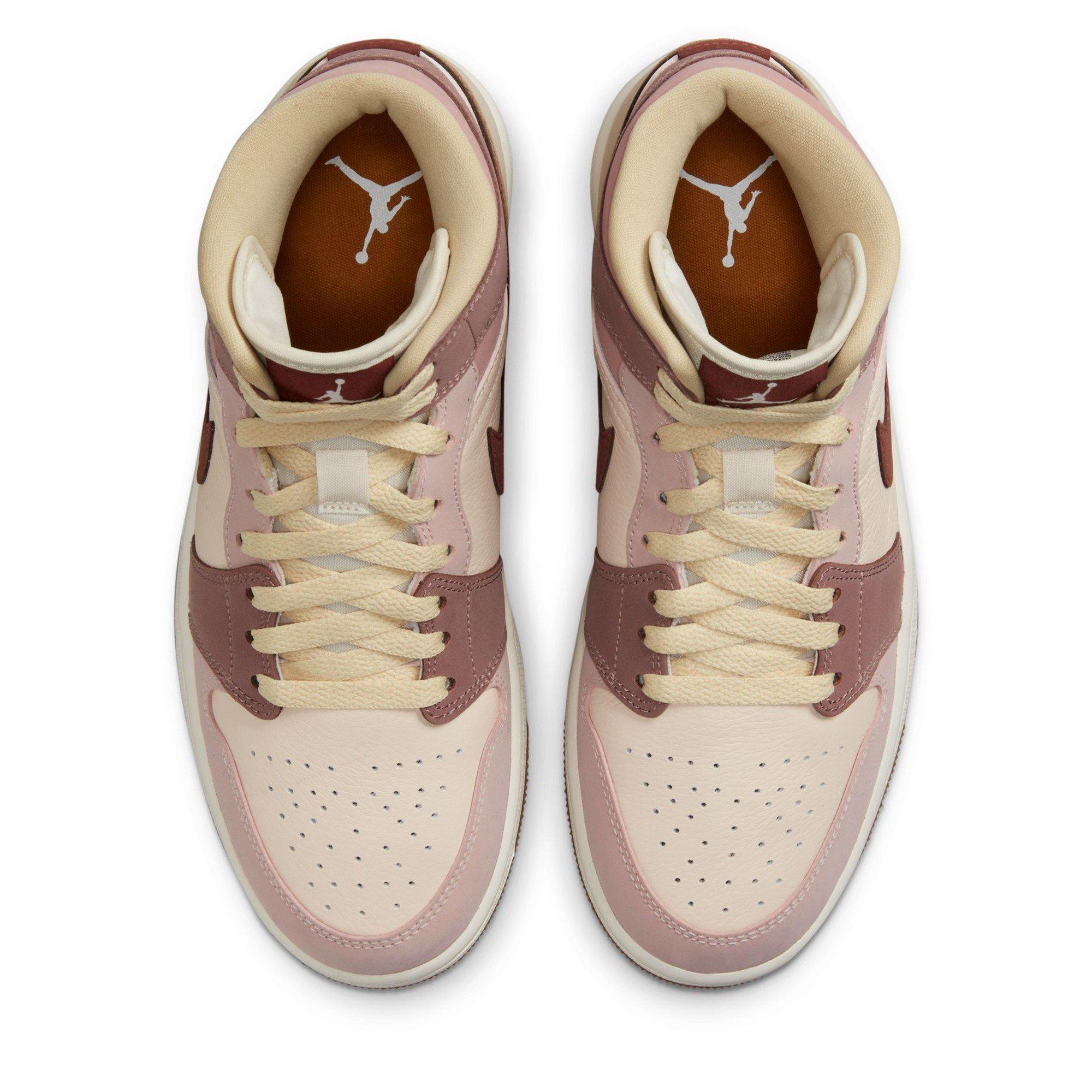 Brown/Pink - Air Jordan - Air Jor 1 Mid SE Ld64 - 5