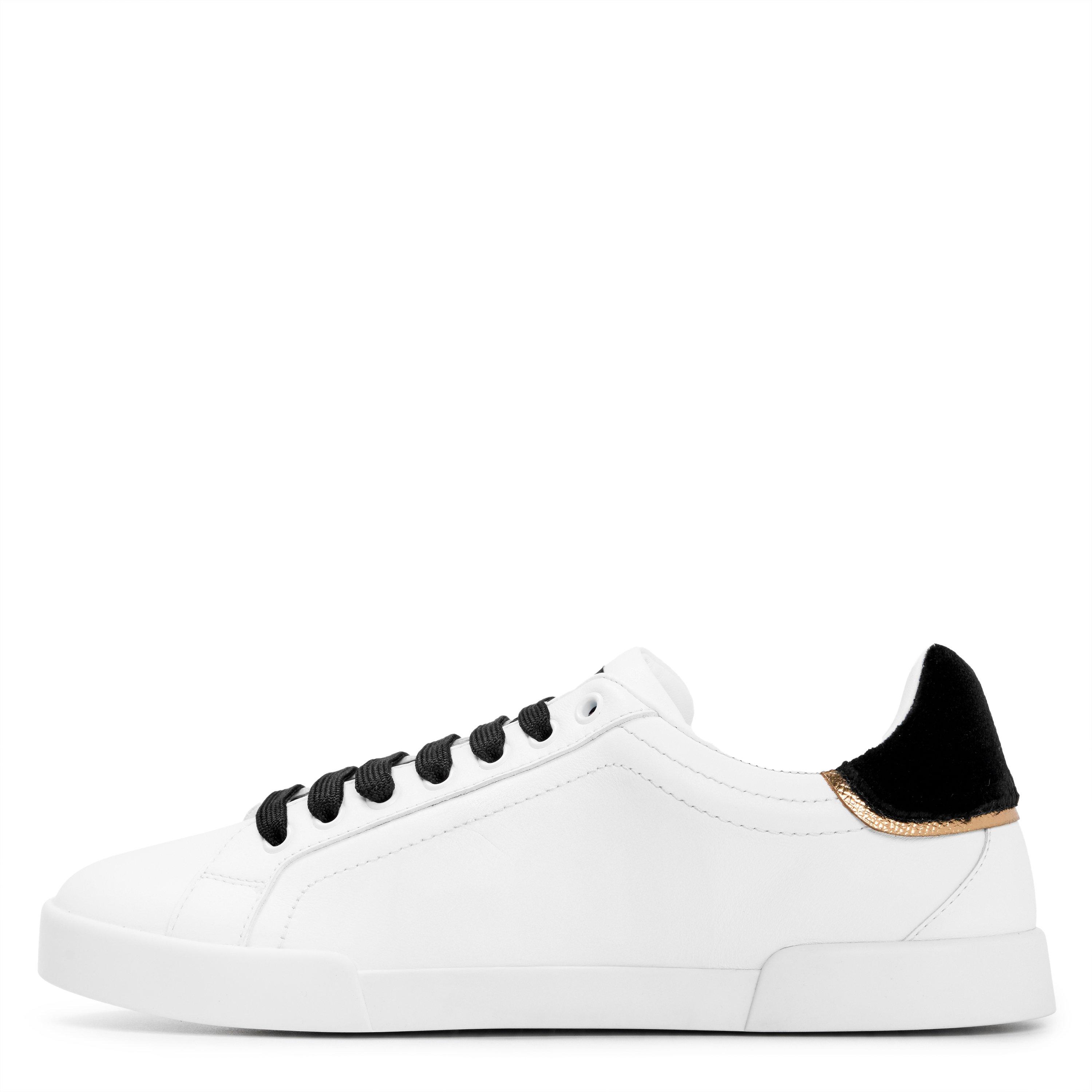 Bianco Nero - Dolce and Gabbana - Women's & Cushioned Low-Top Trainers - 2
