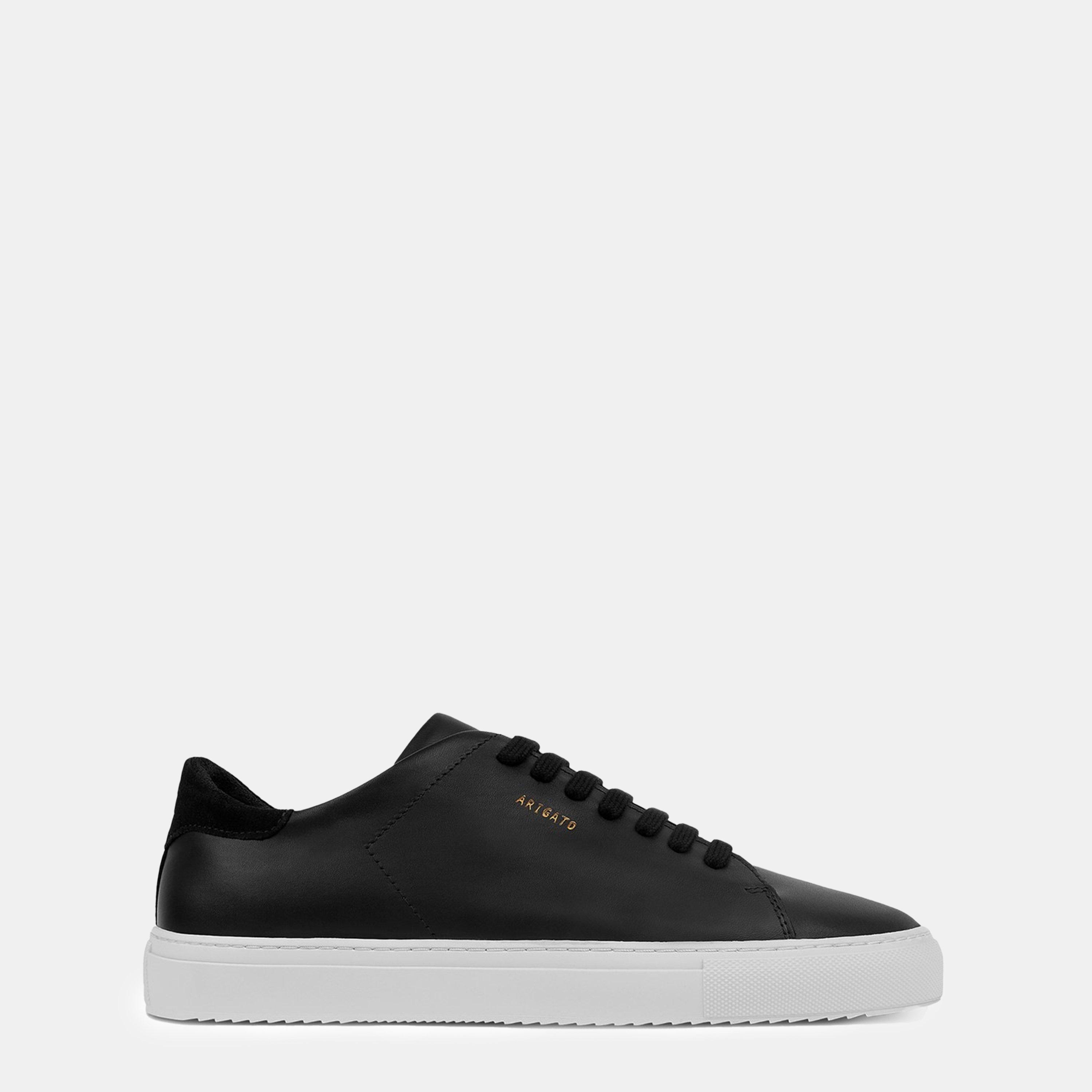 Black/White - Axel Arigato - Women's Clean 90 Leather Trainers - 1