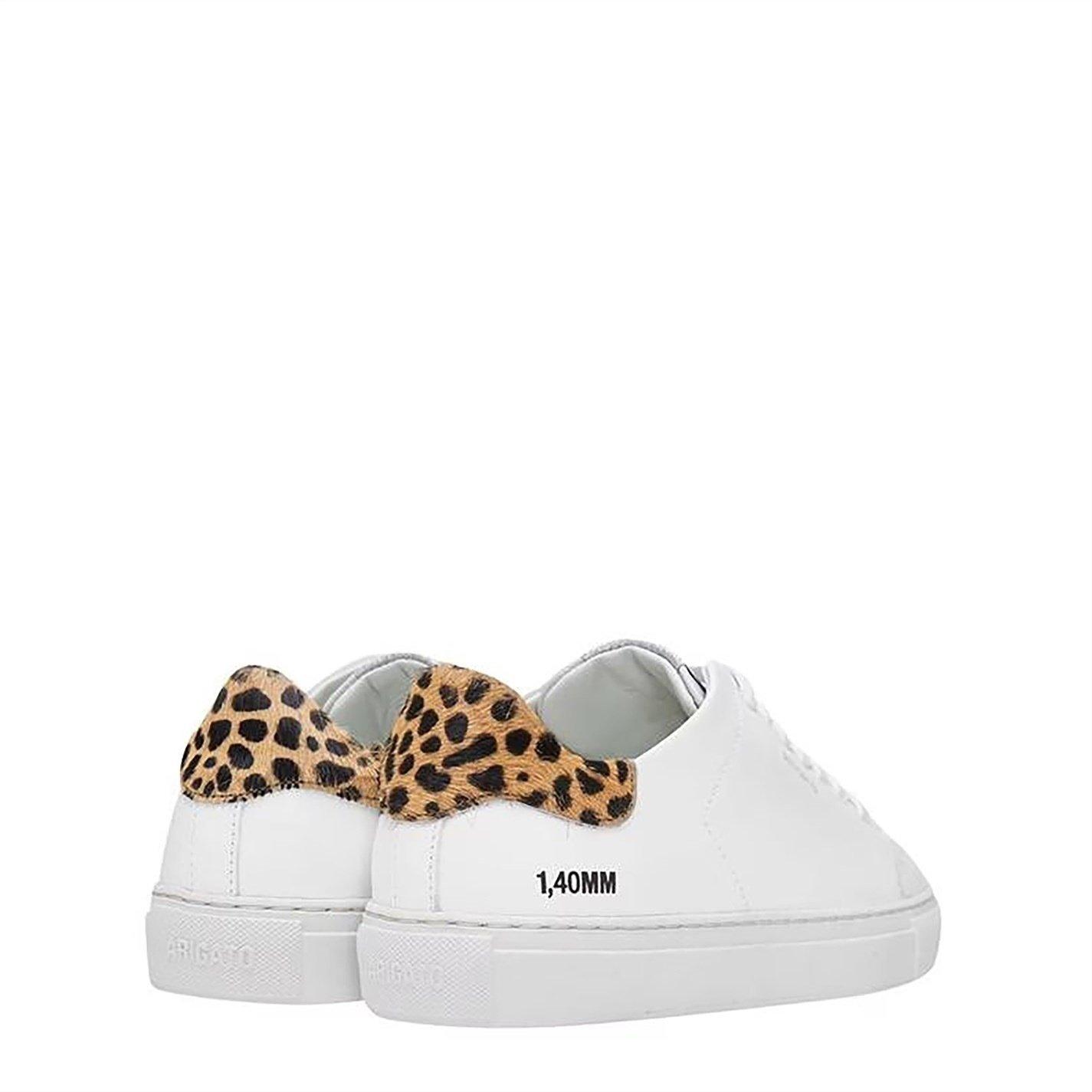White/Leopard - Axel Arigato - Women's Clean 90 Leather Trainers - 4