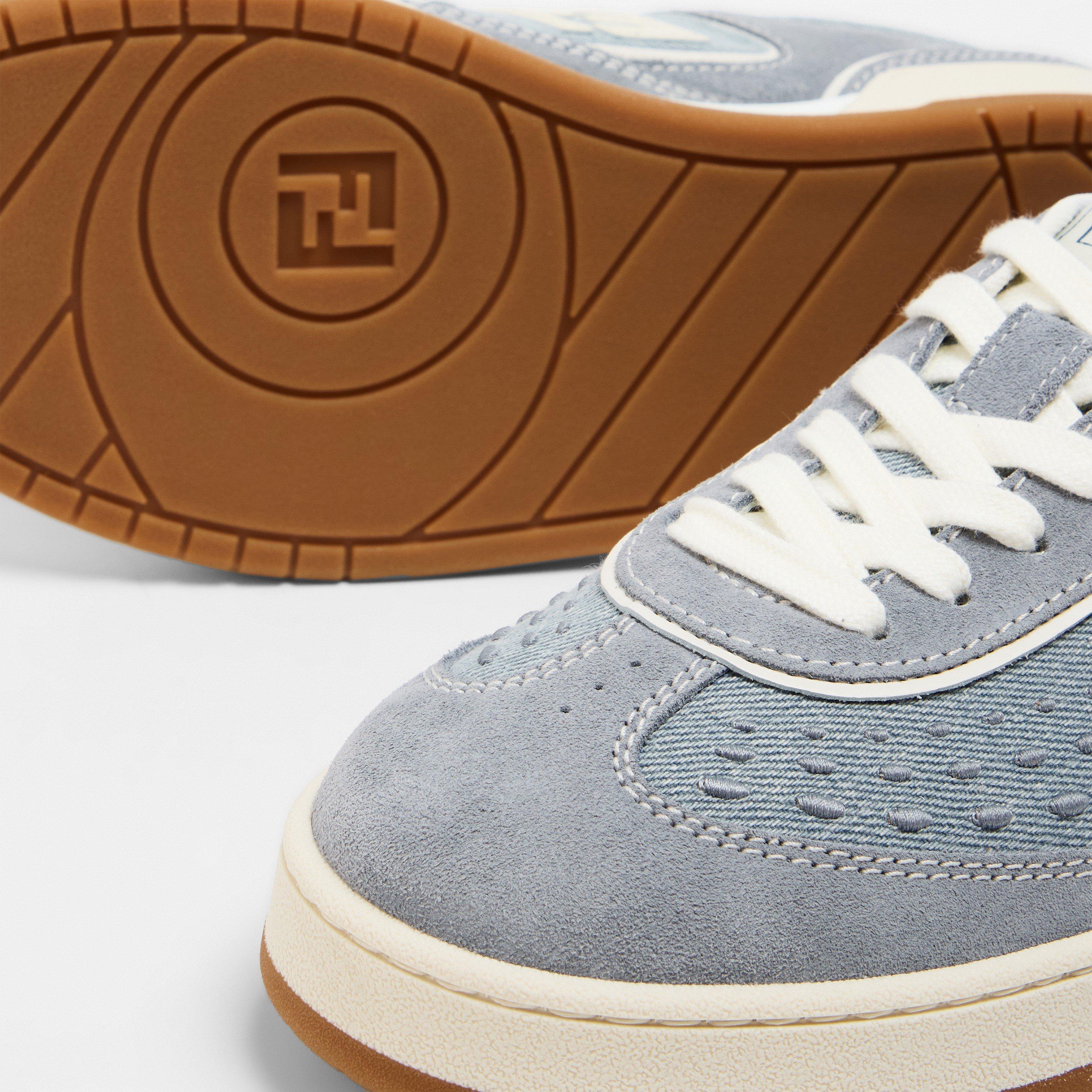 Match/Denim - Fendi - Womens Ff Match Trainers - 4