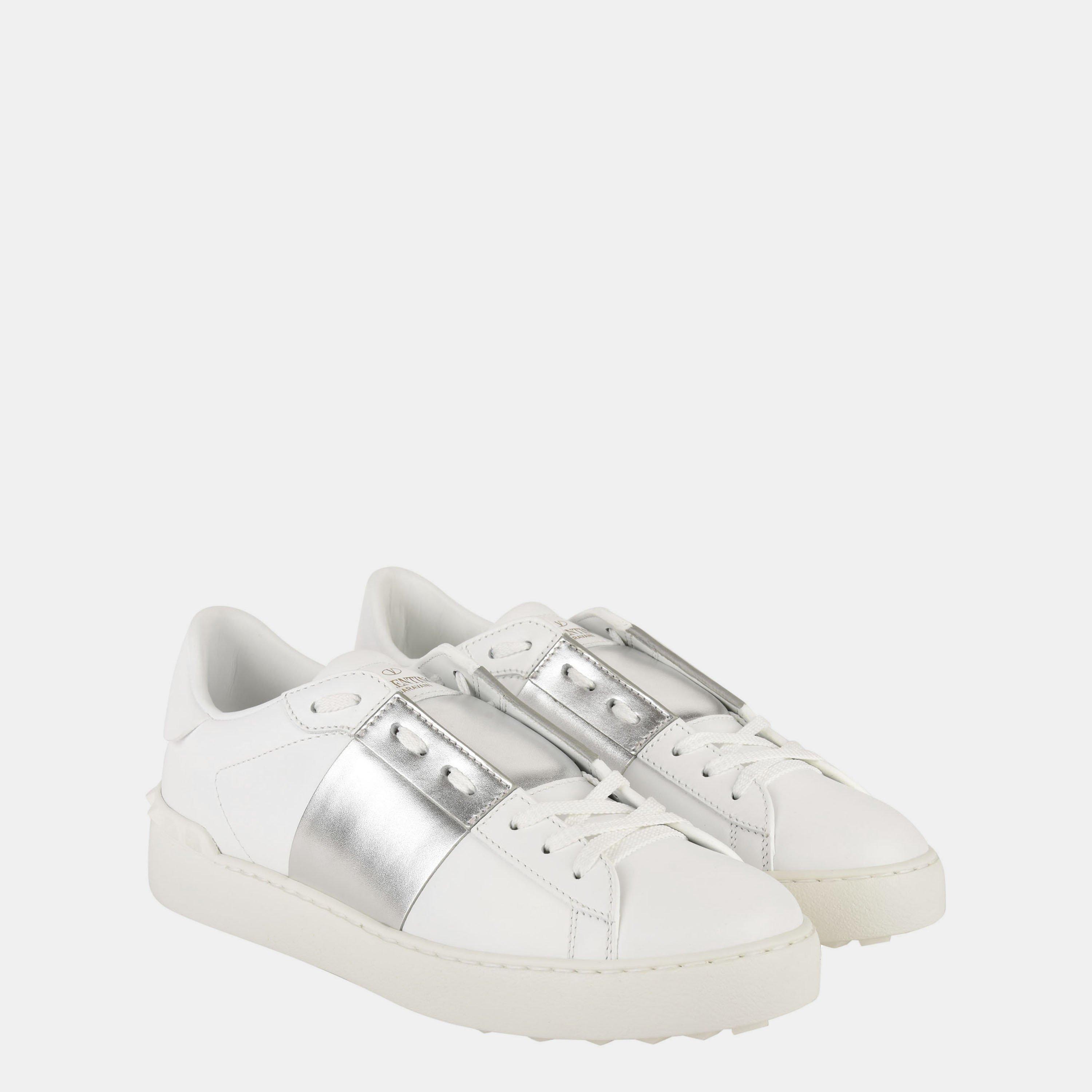 Wht/Silver 857 - Valentino Garavani - Open Sneakers - 4
