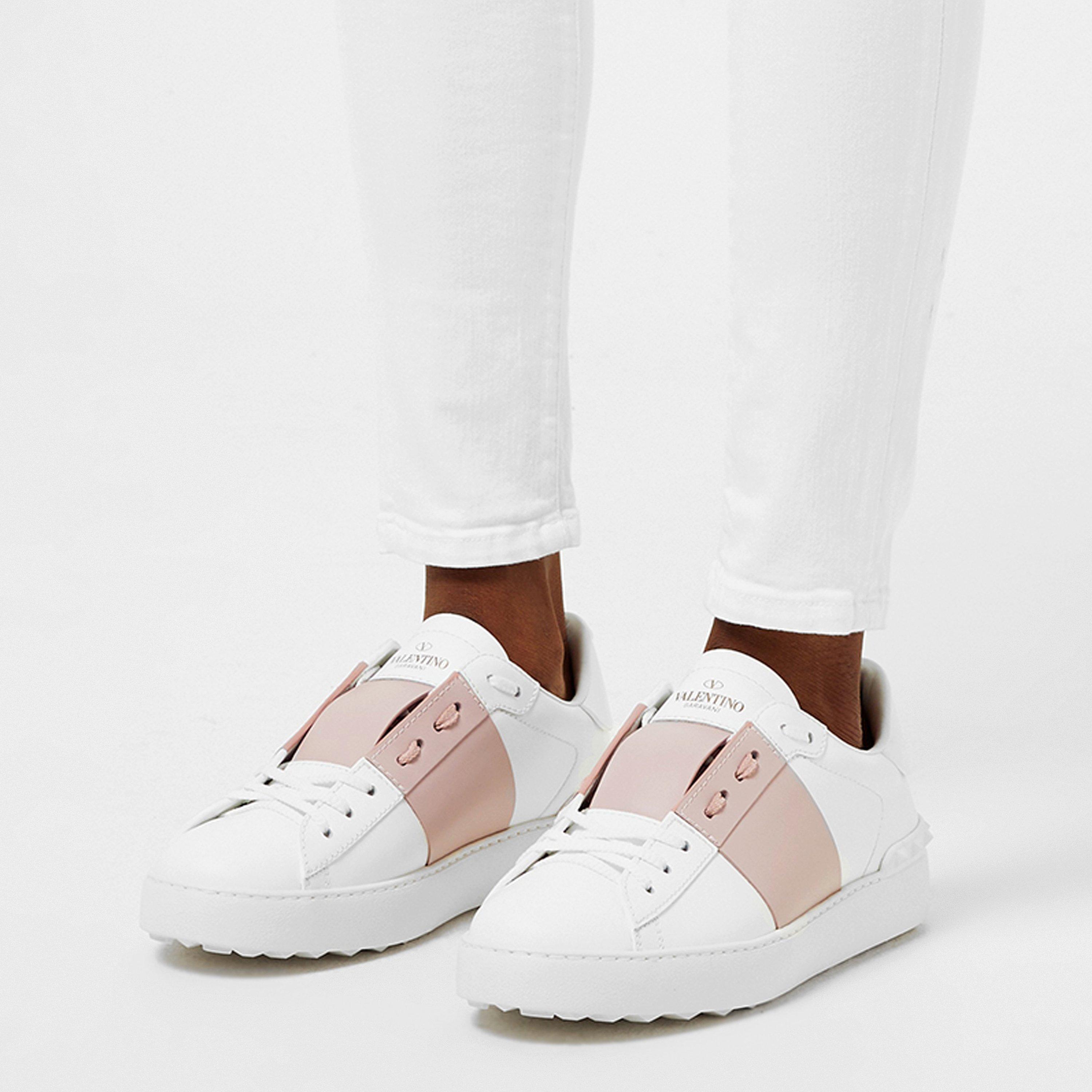 Wht/WtrRose Lth - Valentino Garavani - Open Sneakers - 3
