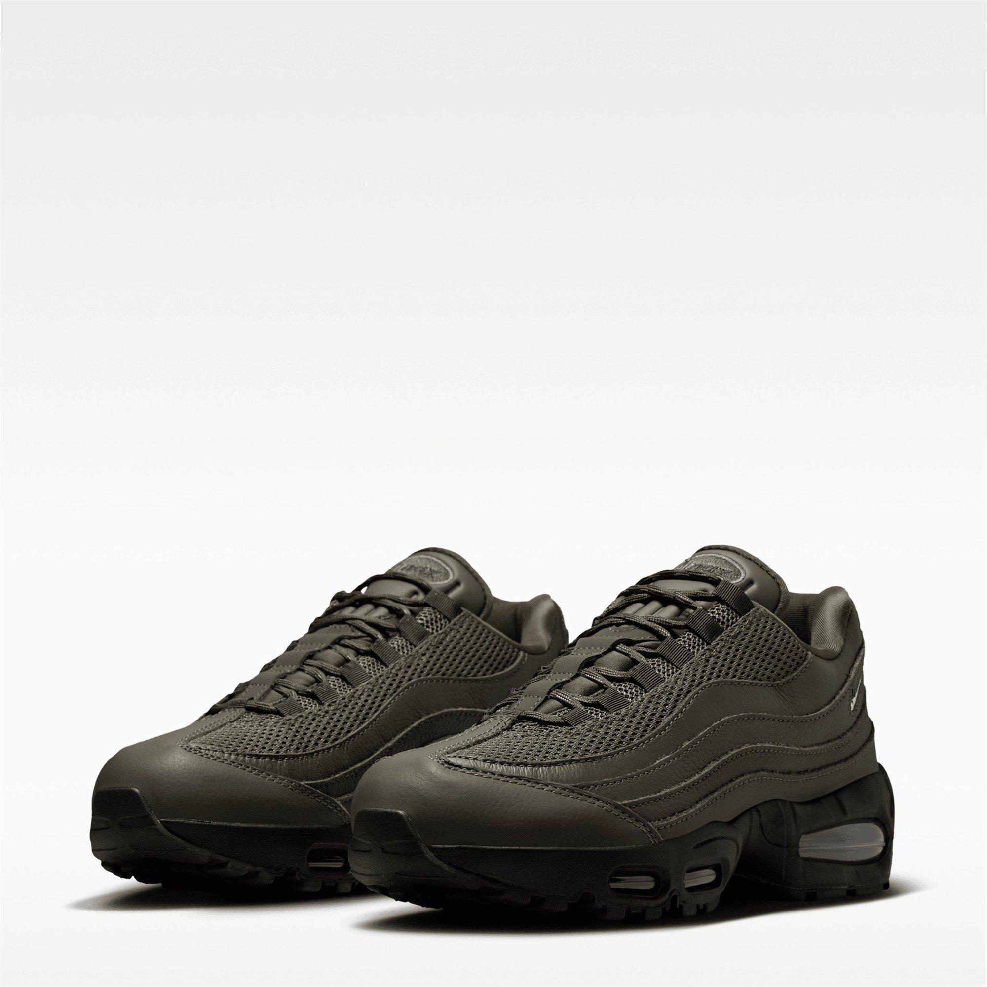 Cargo Khaki - Nike - Women's AM 95 Big Bubble Low-Top Trainers - 3
