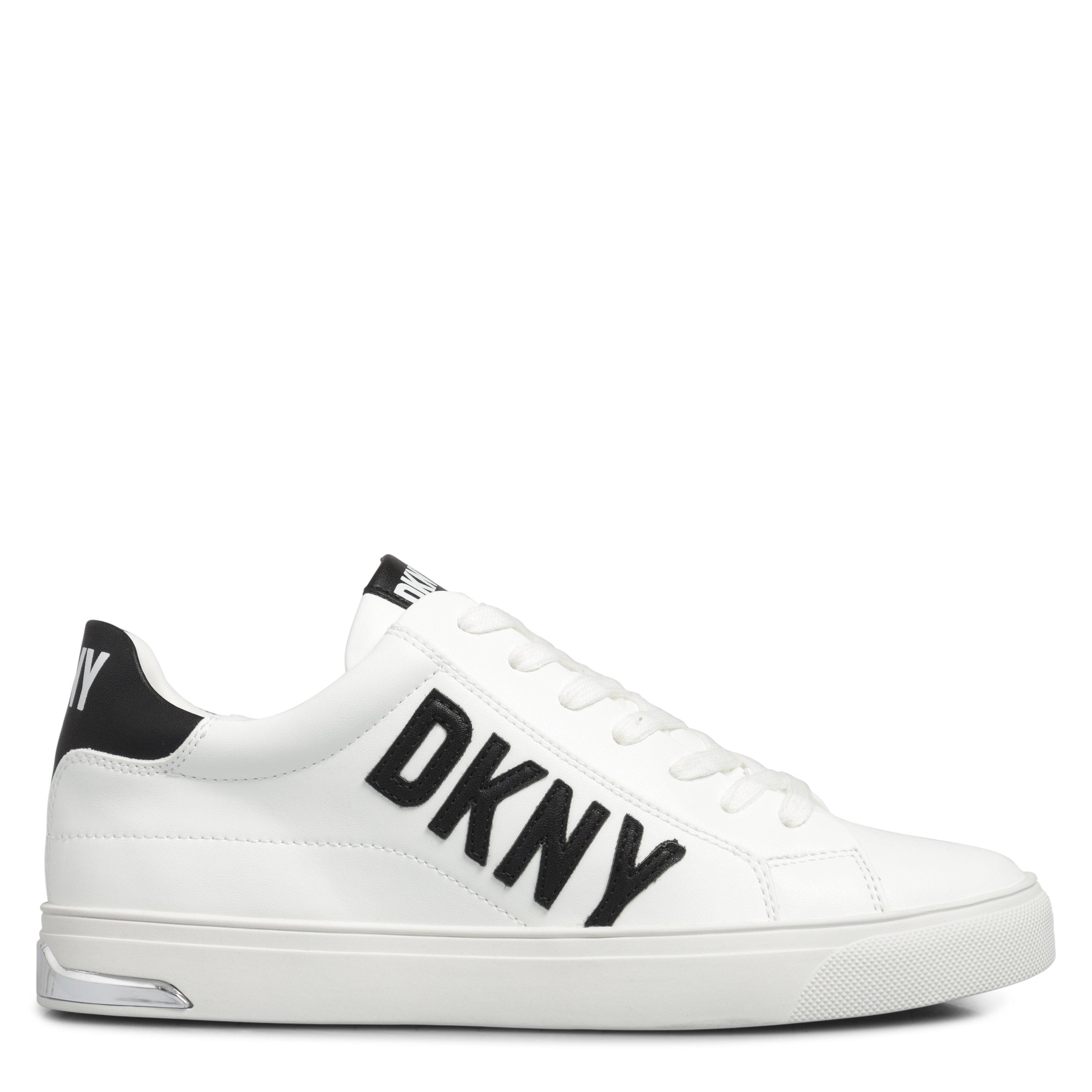 Wht/Blk - DKNY - Women's Adira Lace Up Low-Top Trainers - 1