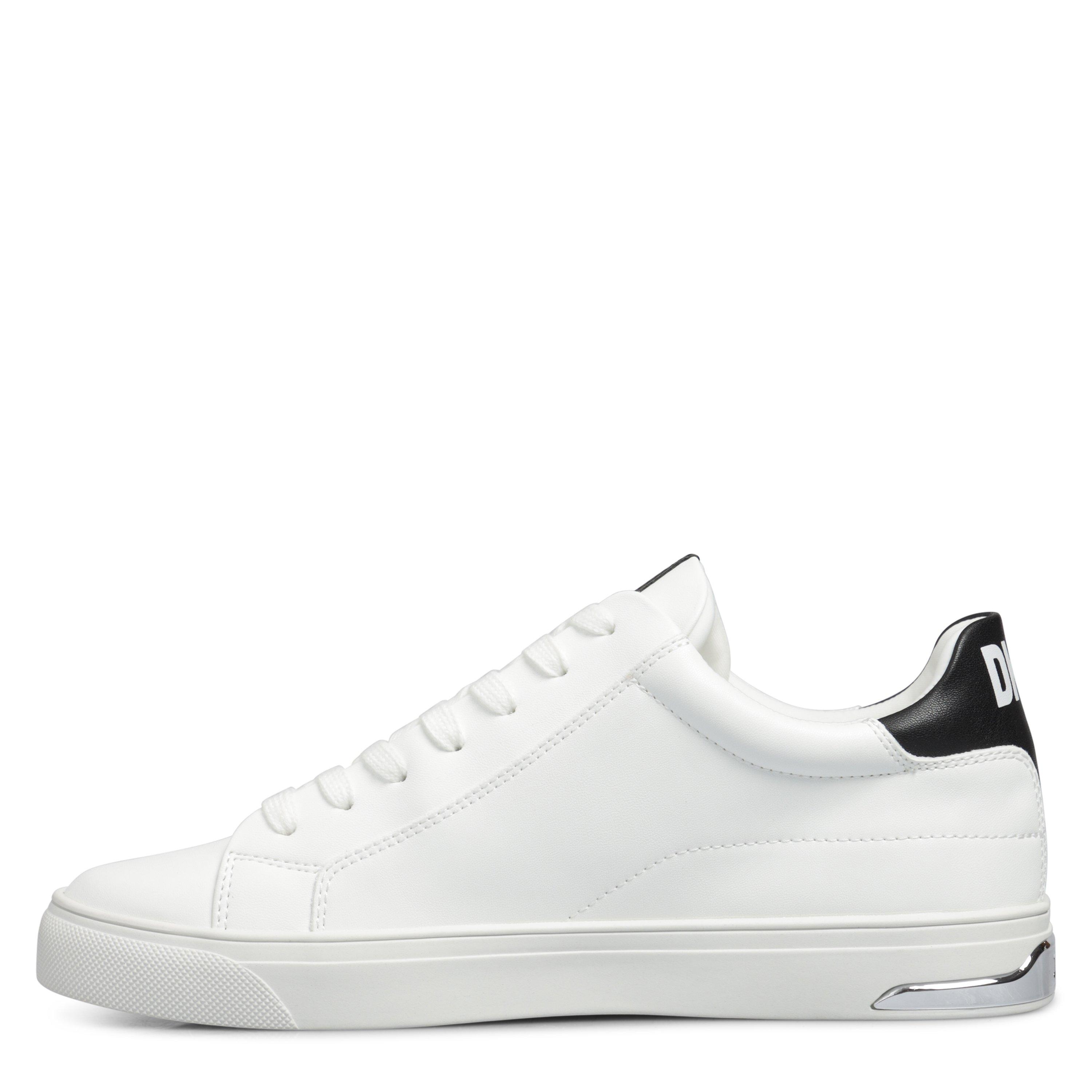 Wht/Blk - DKNY - Women's Adira Lace Up Low-Top Trainers - 2