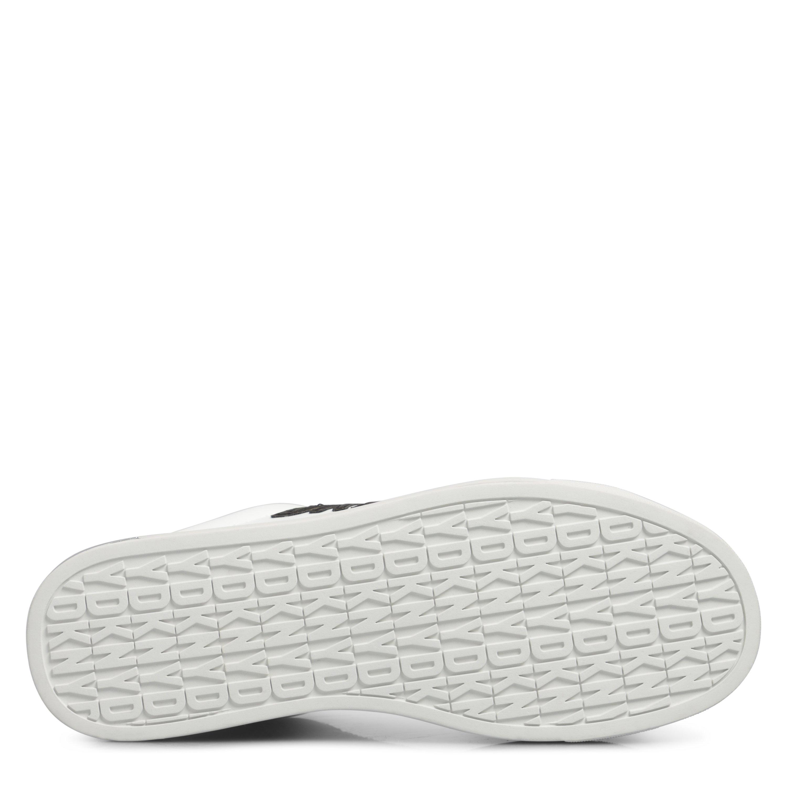 Wht/Blk - DKNY - Women's Adira Lace Up Low-Top Trainers - 3