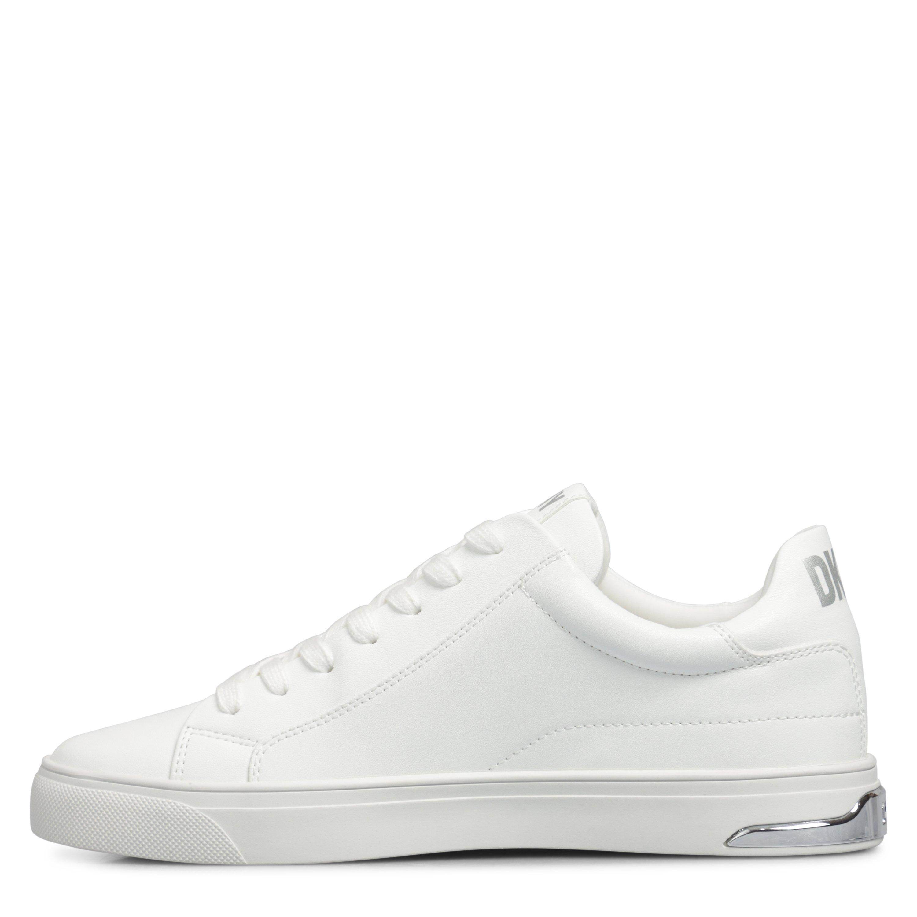 Wht/Silver - DKNY - Women's Adira Lace Up Low-Top Trainers - 2