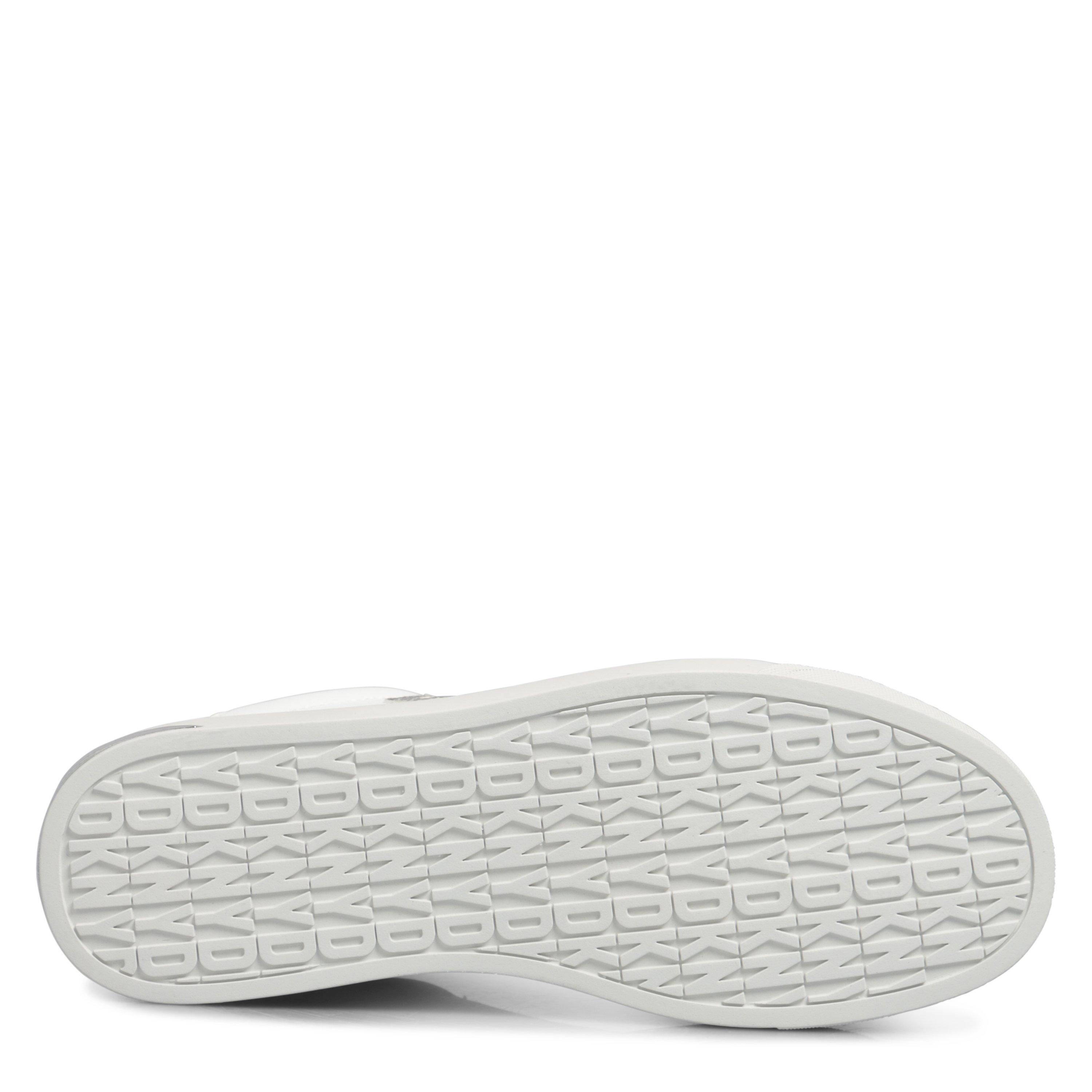 Wht/Silver - DKNY - Women's Adira Lace Up Low-Top Trainers - 3