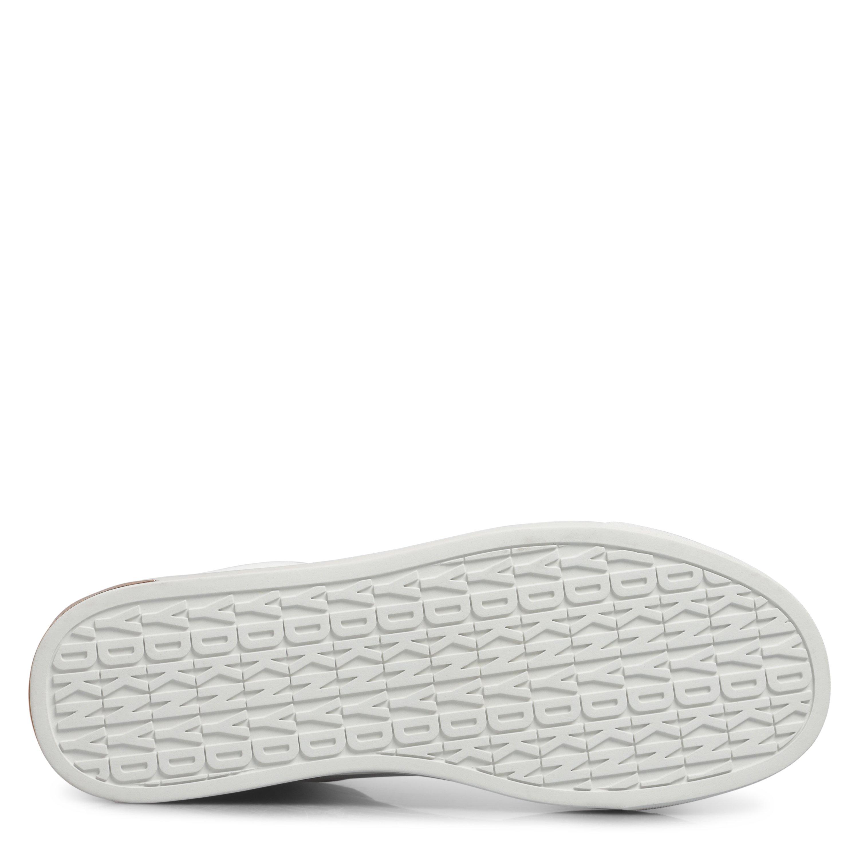 Brght Wt/Bk - DKNY - Women's Augustine Lace-Up Low-Top Trainers - 3