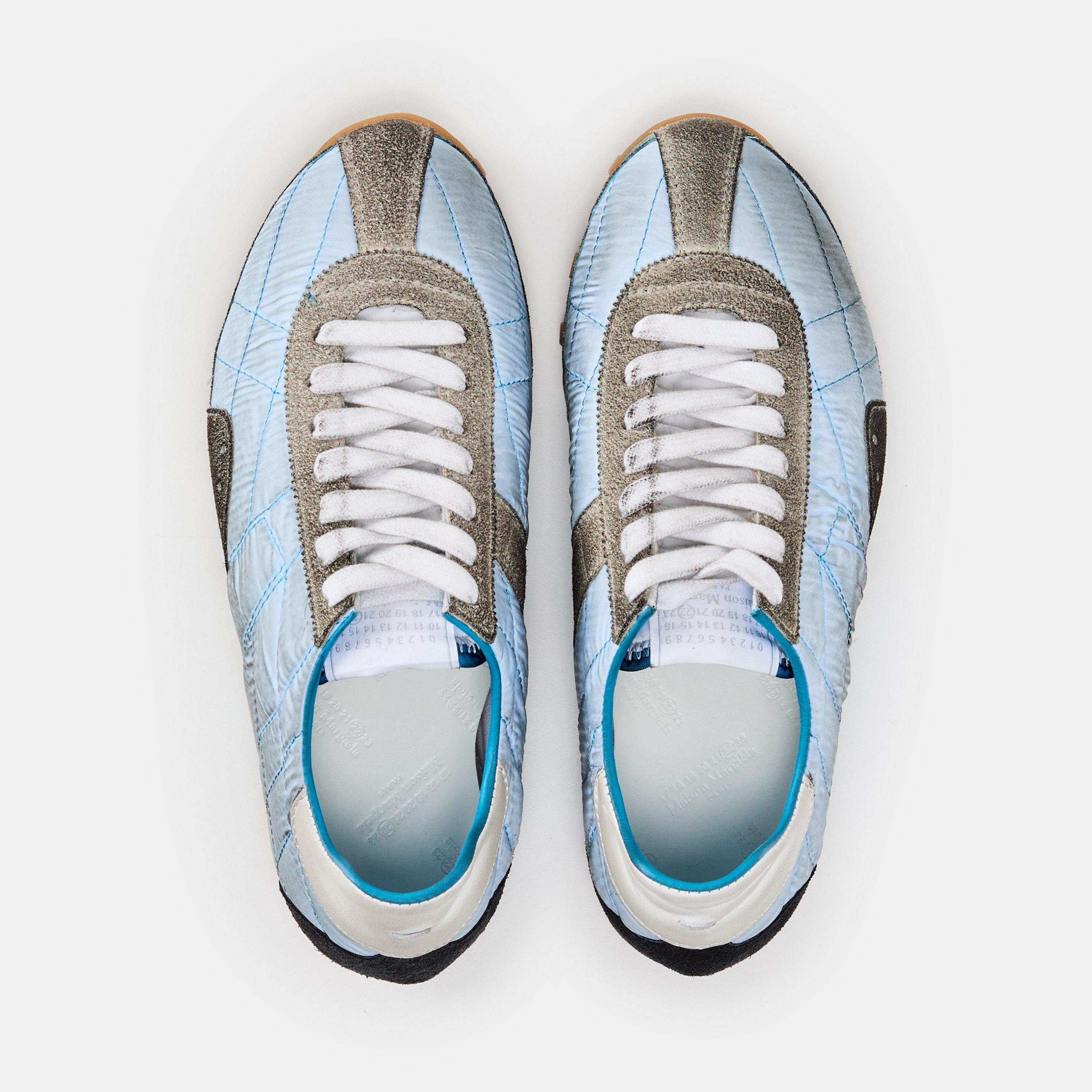 Blue Whte Gry - Maison Margiela - Women's Low-Top Cushioned Trainers - 4