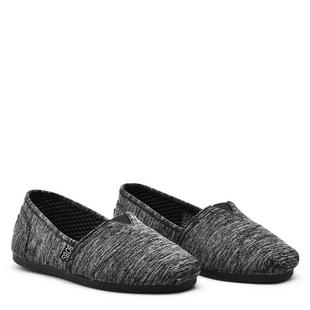 Black - Skechers - BOBS Plush Womens Slip On Shoes - 5