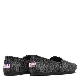 Black - Skechers - BOBS Plush Womens Slip On Shoes - 6