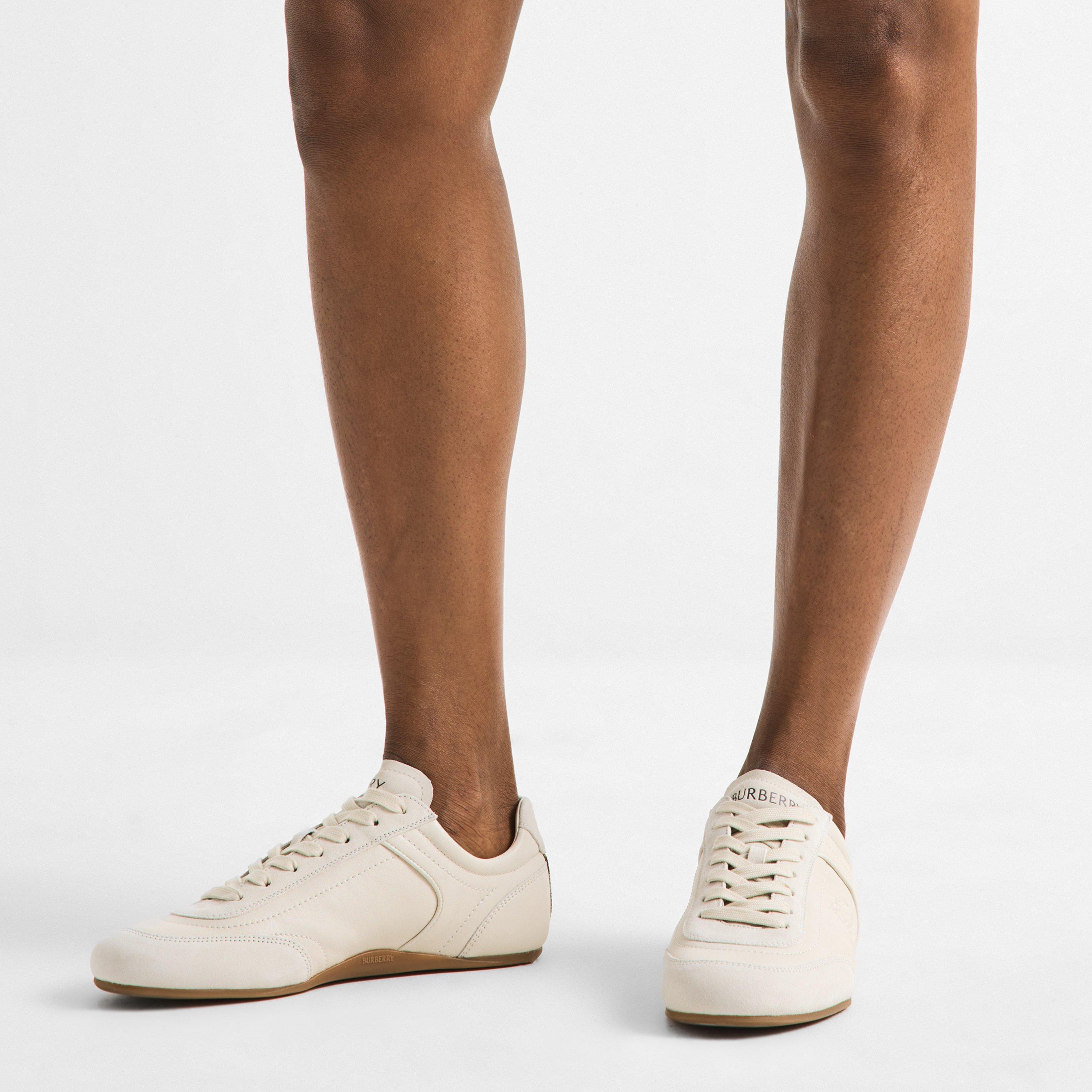 Dove Beige - Burberry - Women's Low-Top Trainers - 3