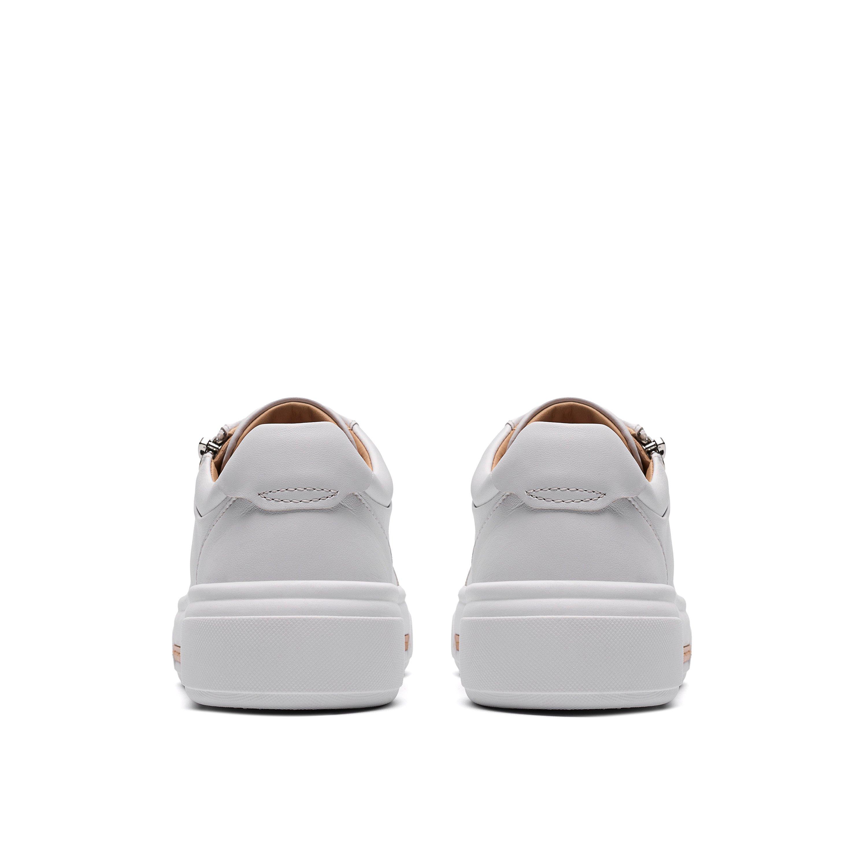 White Leather - Clarks - Clarks Hollyrose Zip Ld62 - 5