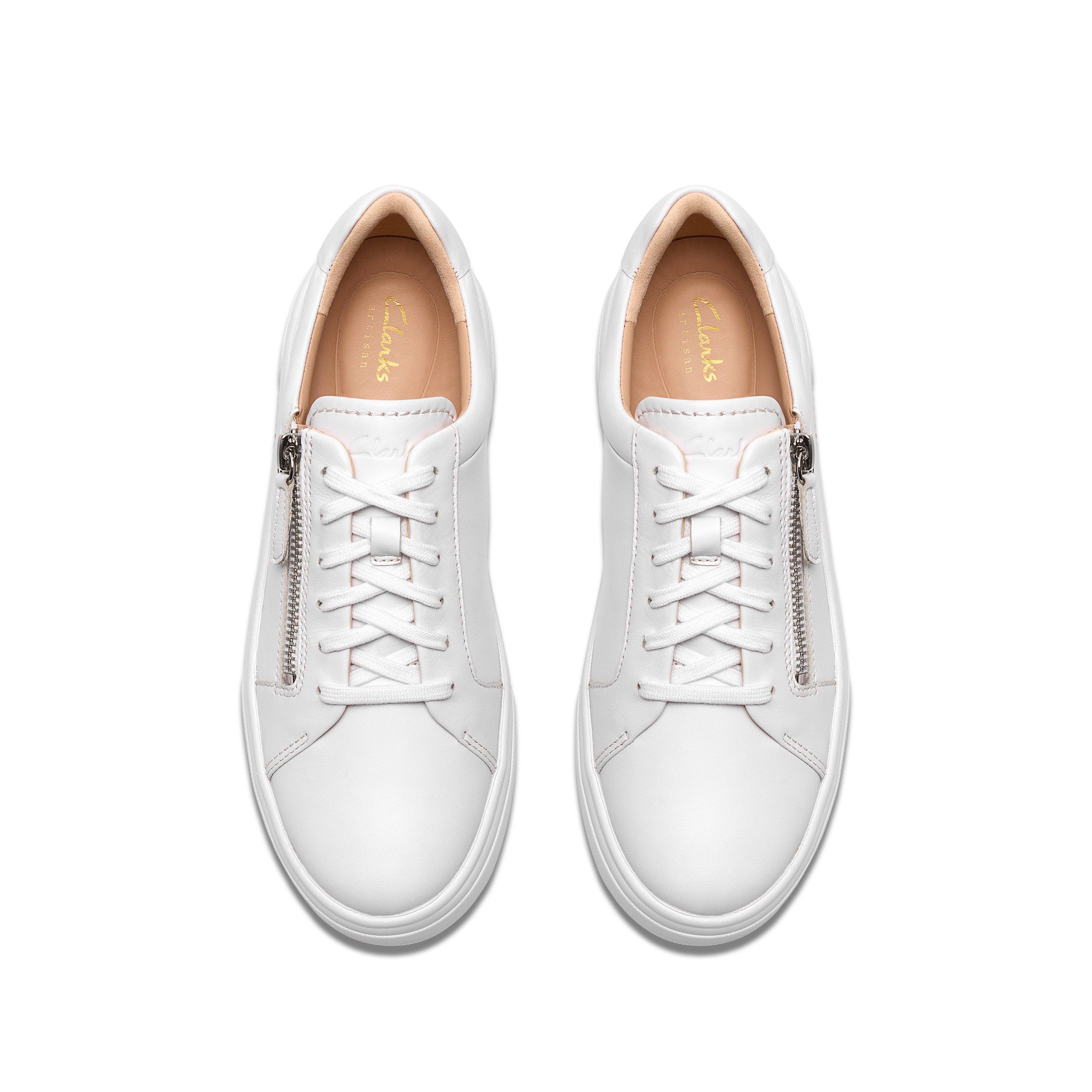 White Leather - Clarks - Clarks Hollyrose Zip Ld62 - 6