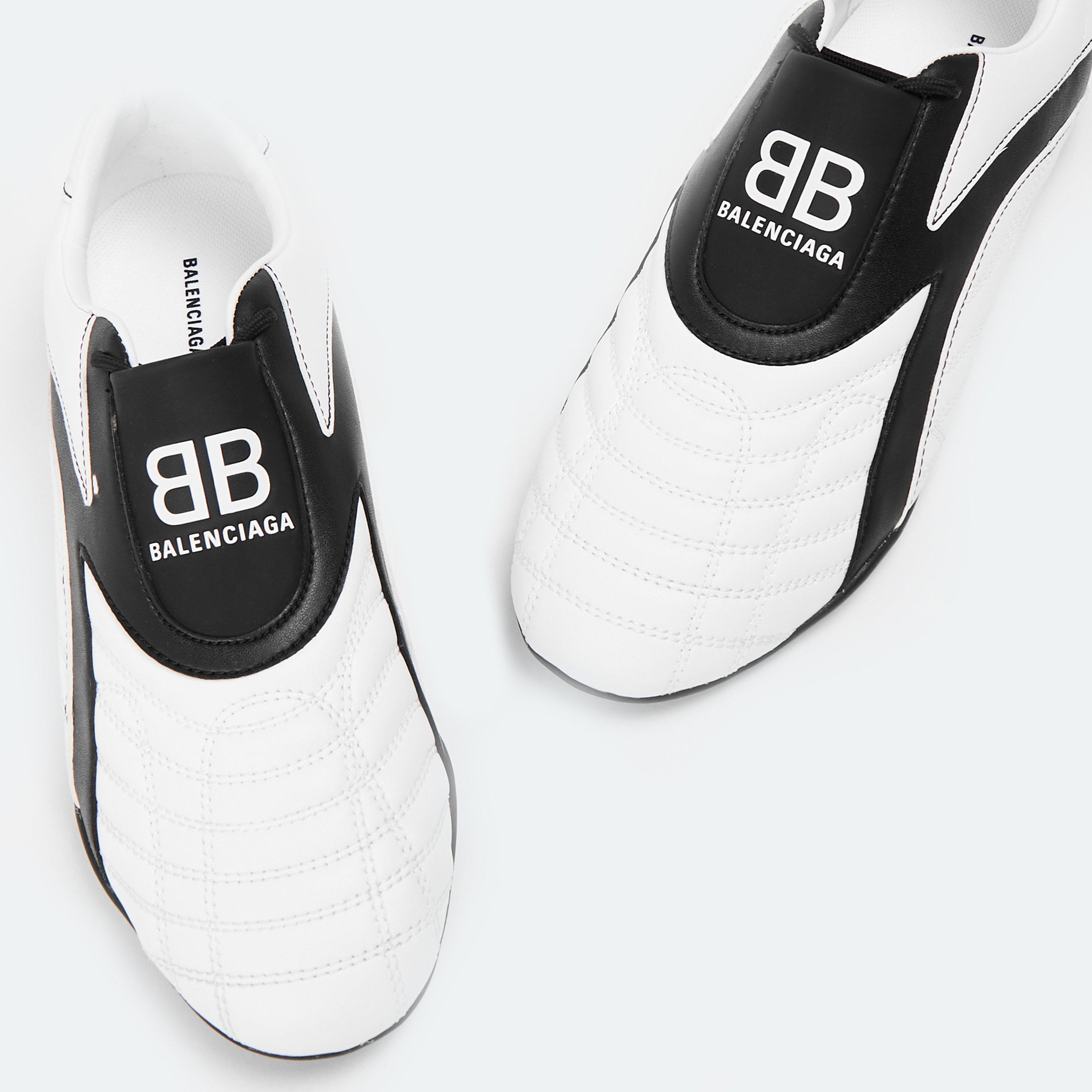 White/Black - Balenciaga - Women's Low Trainers - 3